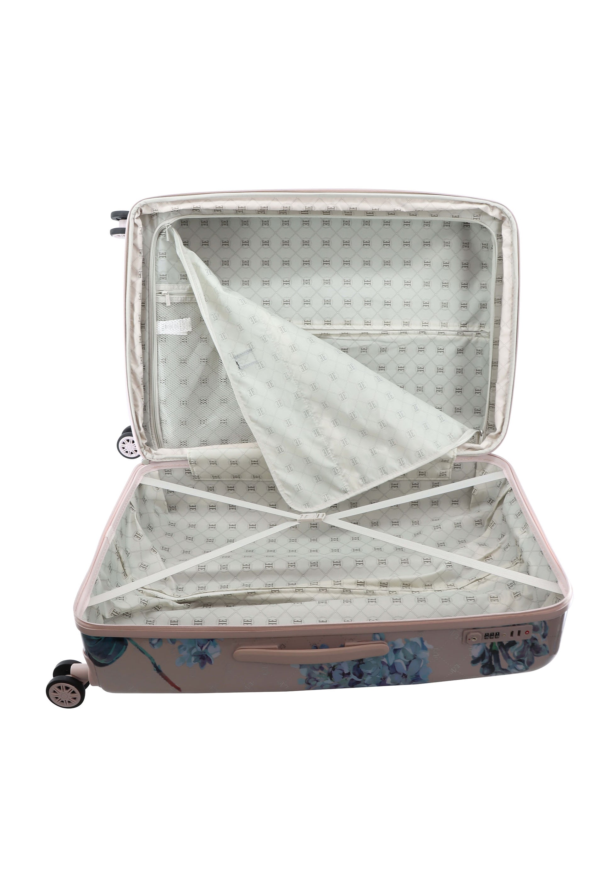 ELLE Floret Hartschalen-Kofferset / Trolley-Set / Reisekofferset - (S/M/L) Lila