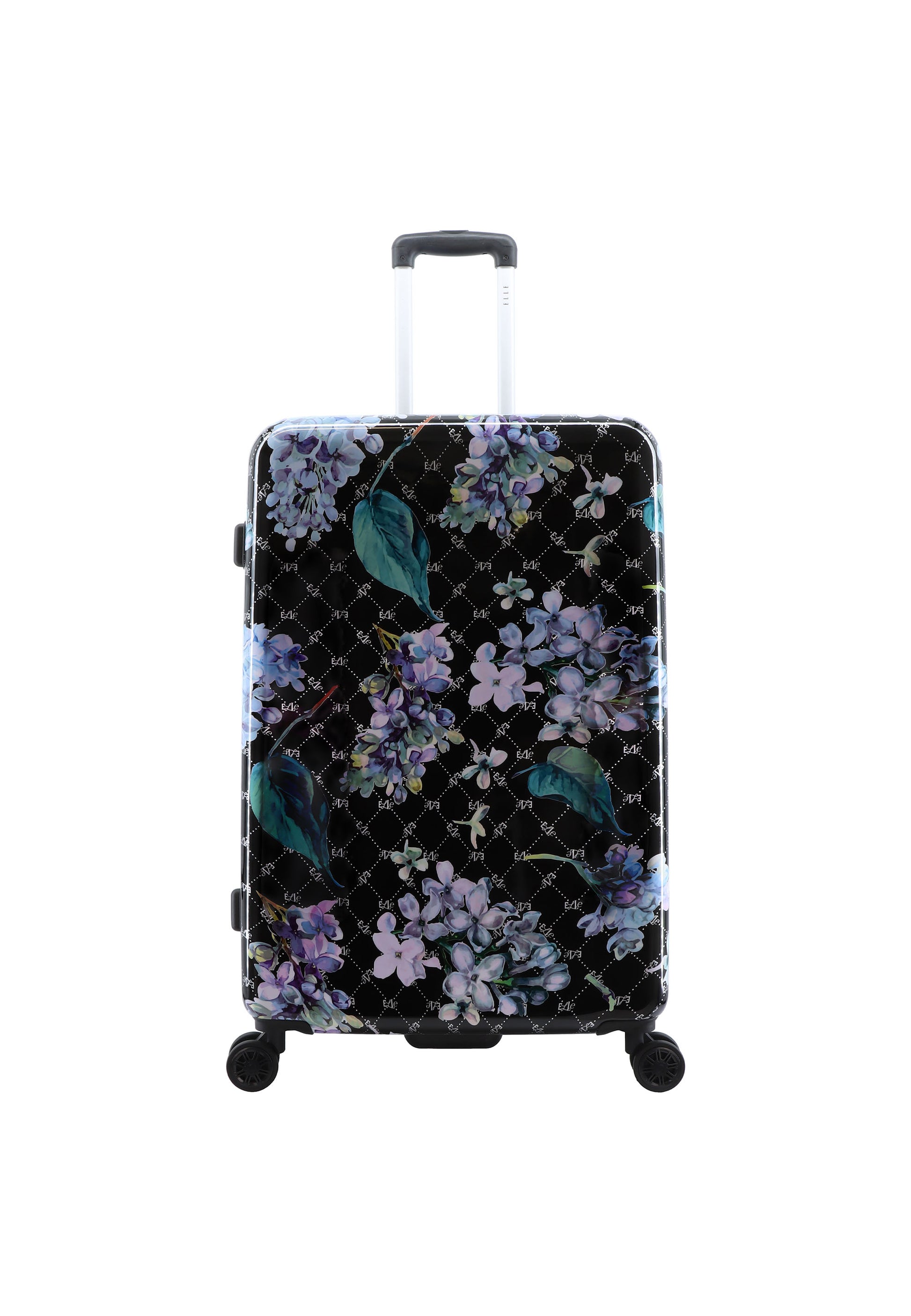 ELLE Floret Hartschalen-Kofferset / Trolley-Set / Reisekofferset - (S/M/L) Schwarz