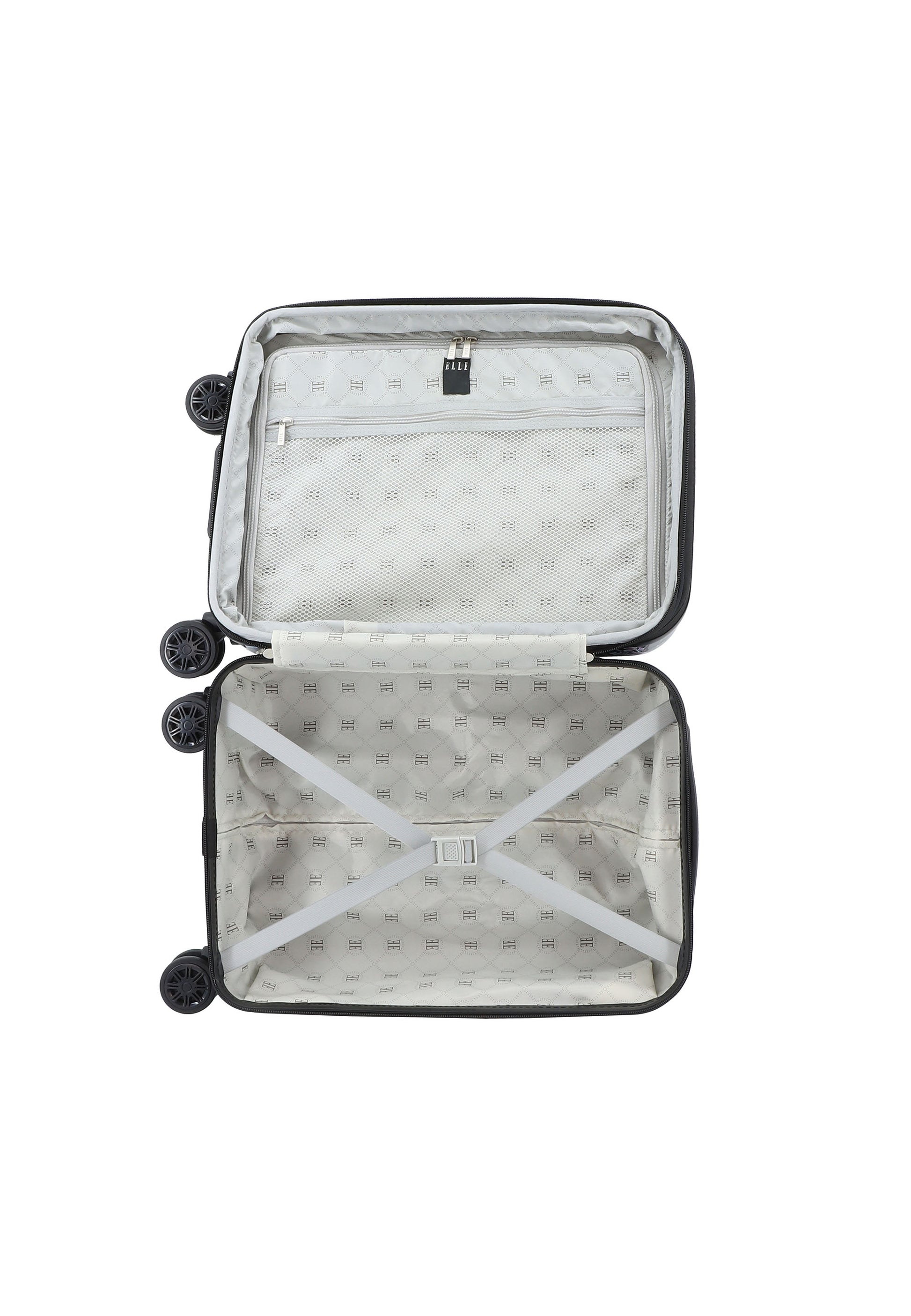ELLE - Floret Handgepäck Hartschalenkoffer / Trolley / Reisekoffer - 55 cm - (Small) - Schwarz