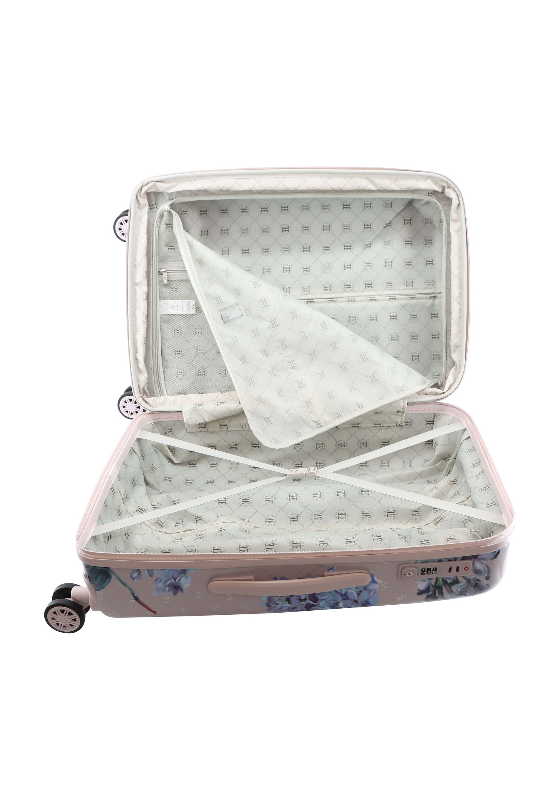 ELLE - Floret Hartschalenkoffer / Trolley / Reisekoffer - 68 cm - (Medium) - Lila