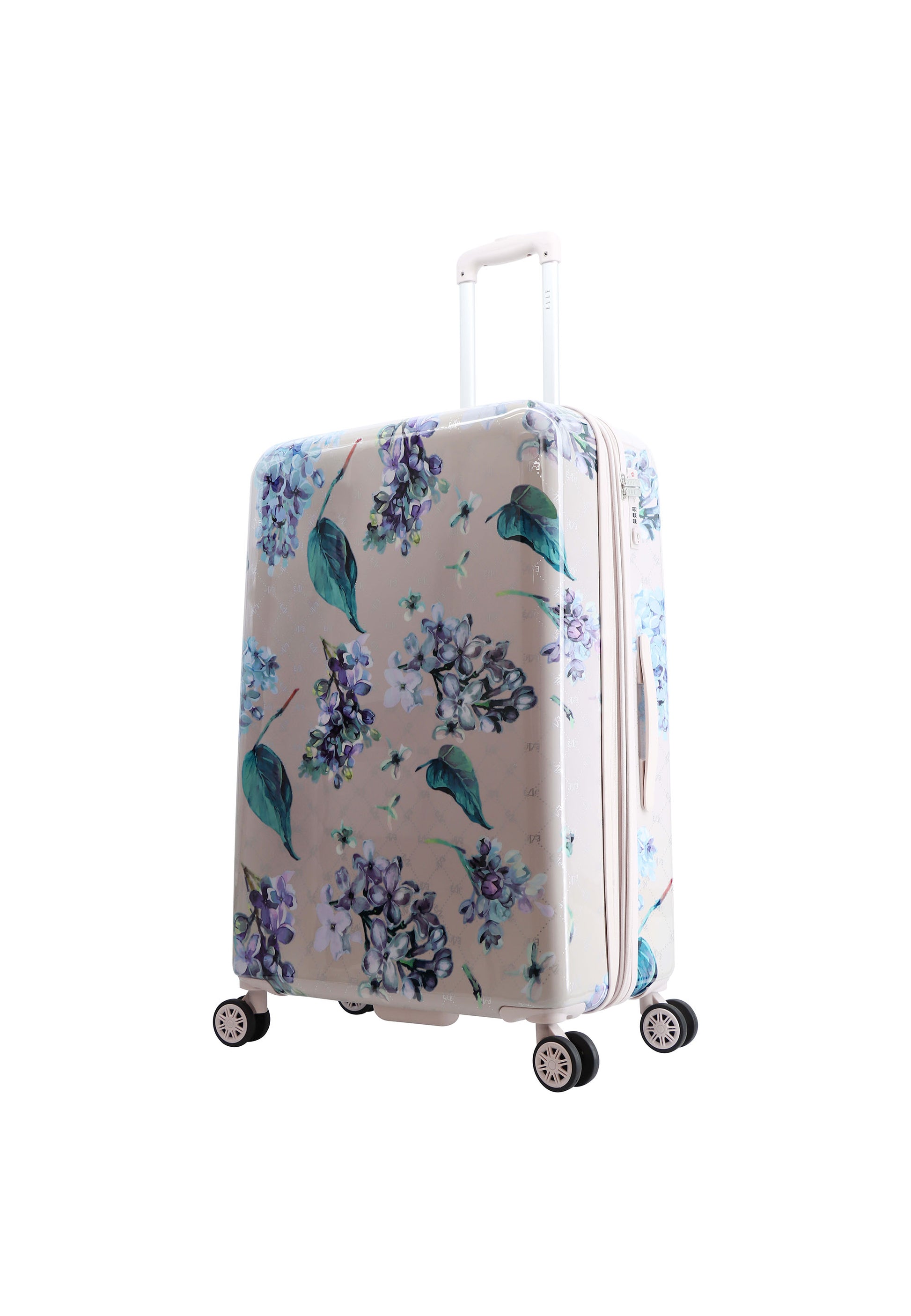 ELLE - Floret Hartschalenkoffer / Trolley / Reisekoffer - 78 cm - (Large) - Lila