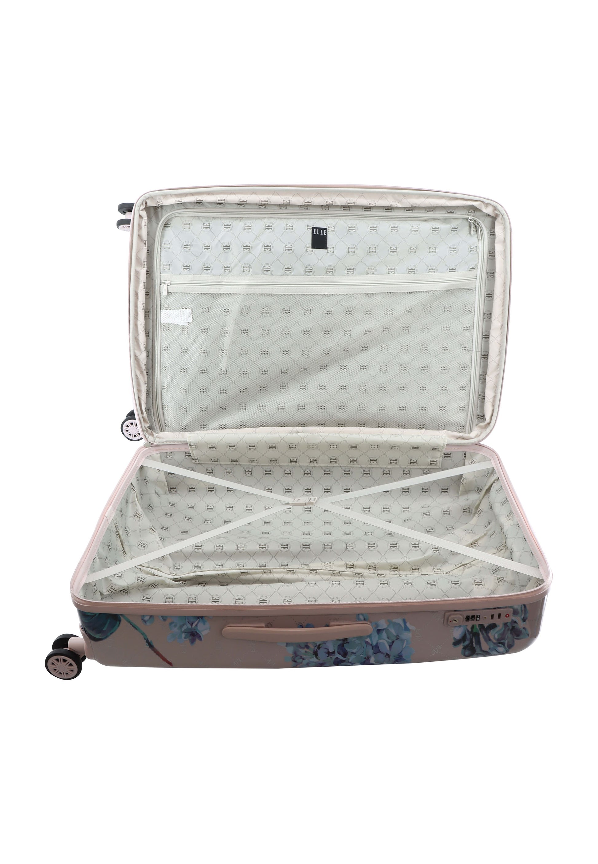 ELLE - Floret Hartschalenkoffer / Trolley / Reisekoffer - 78 cm - (Large) - Lila