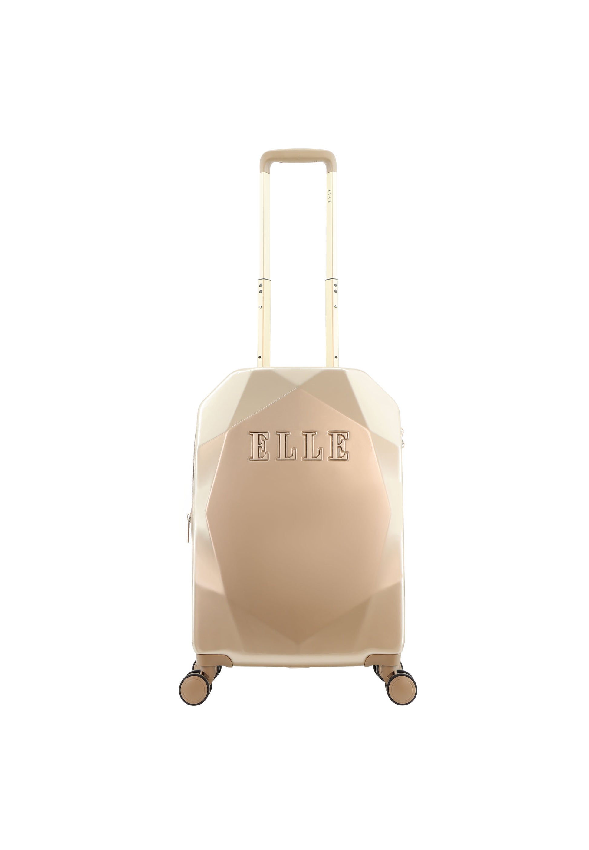 ELLE - Diamond Hartschalen-Kofferset / Trolley-Set / Reisekofferset - (S/M/L) - Gold