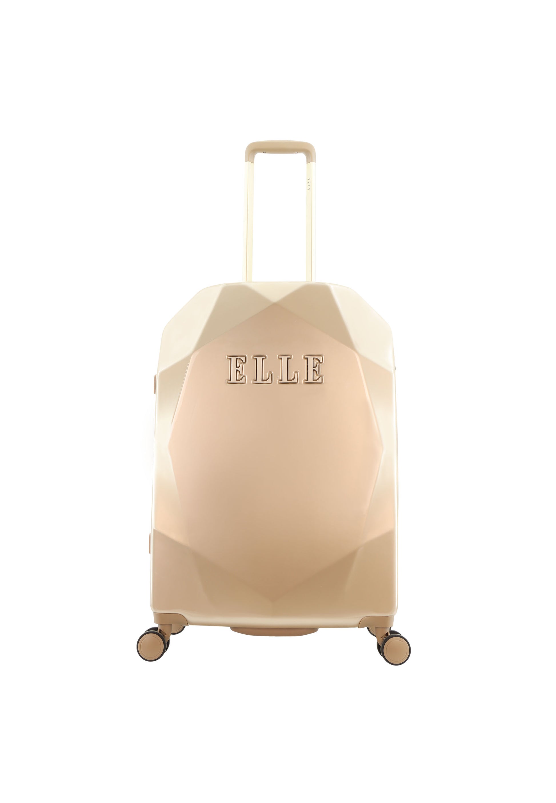 ELLE - Diamond Hartschalen-Kofferset / Trolley-Set / Reisekofferset - (S/M/L) - Gold