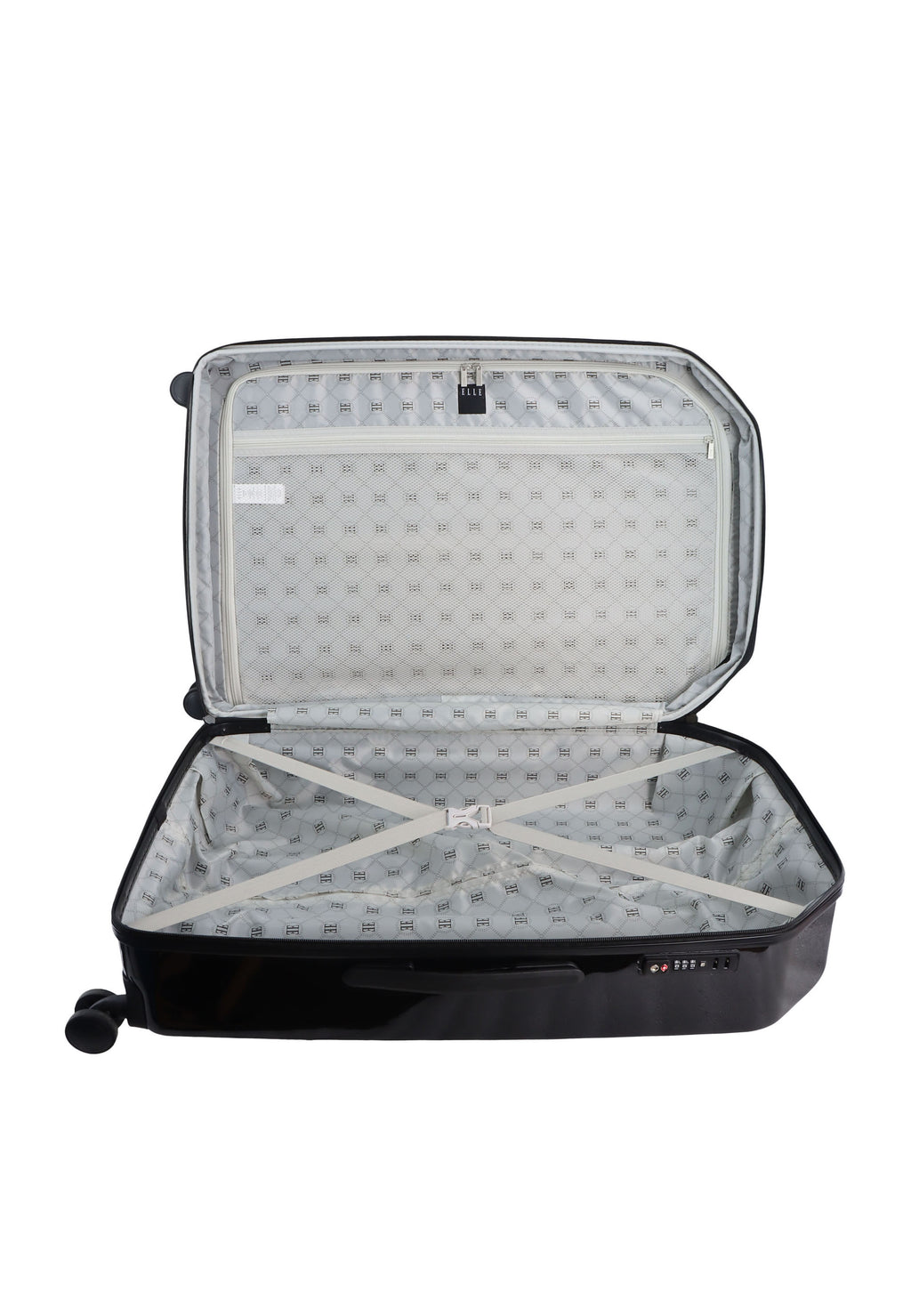 ELLE - Diamond Hartschalen-Kofferset / Trolley-Set / Reisekofferset - (S/M/L) - Anthrazit
