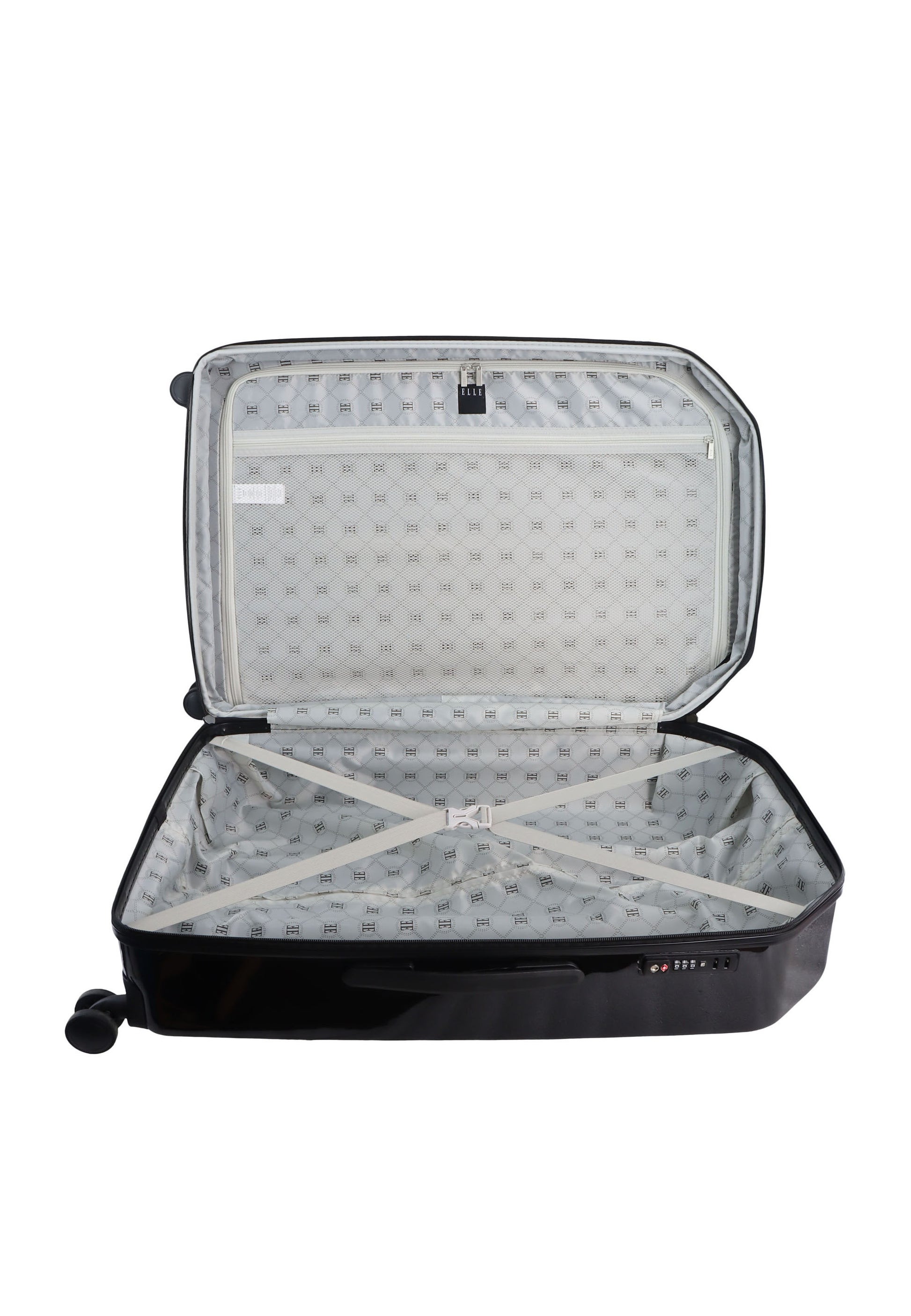 ELLE - Diamond Hartschalen-Kofferset / Trolley-Set / Reisekofferset - (S/M/L) - Anthrazit