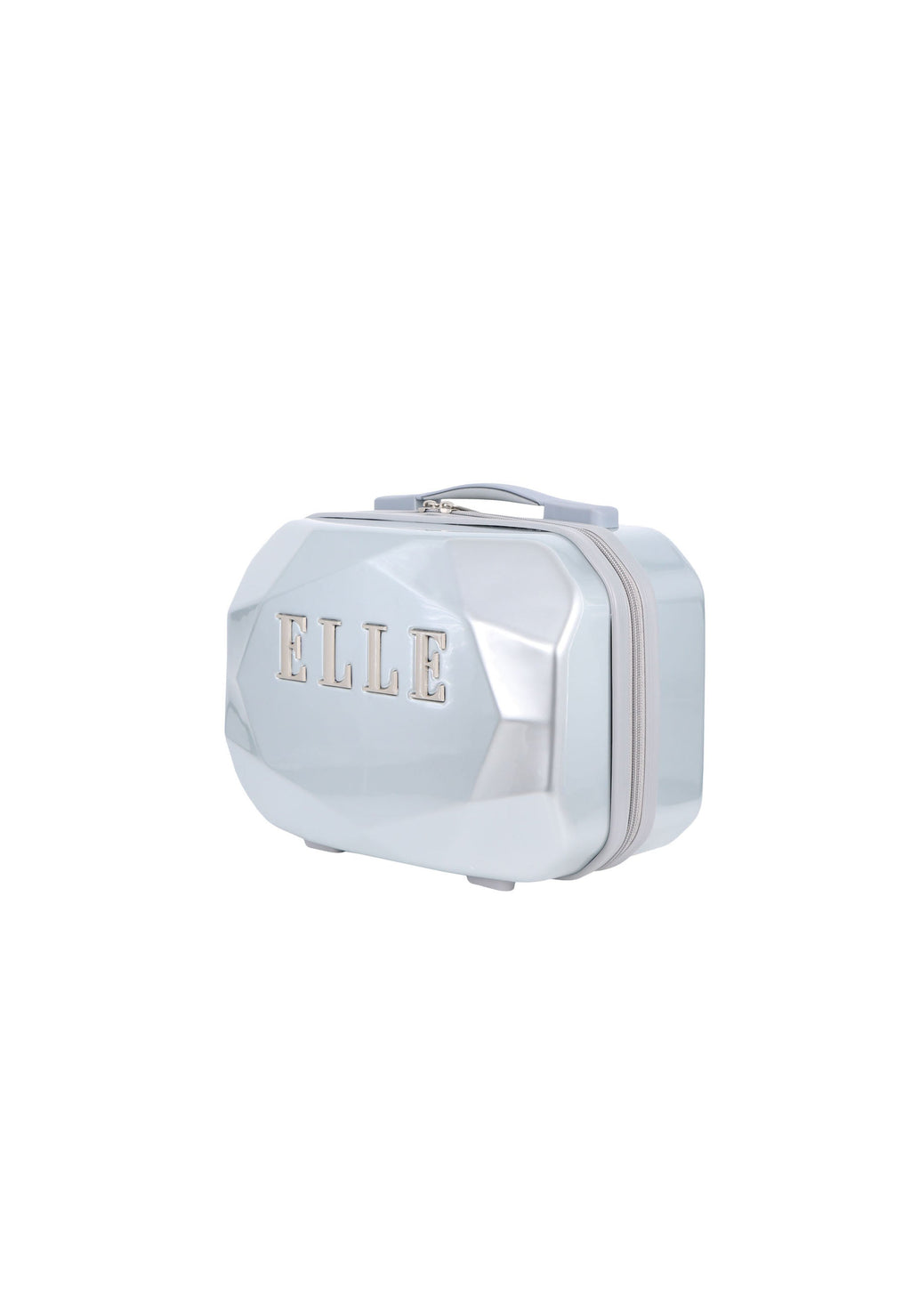 ELLE - Diamond Kosmetikkoffer / Schminkkoffer - 25,5 cm - Silber