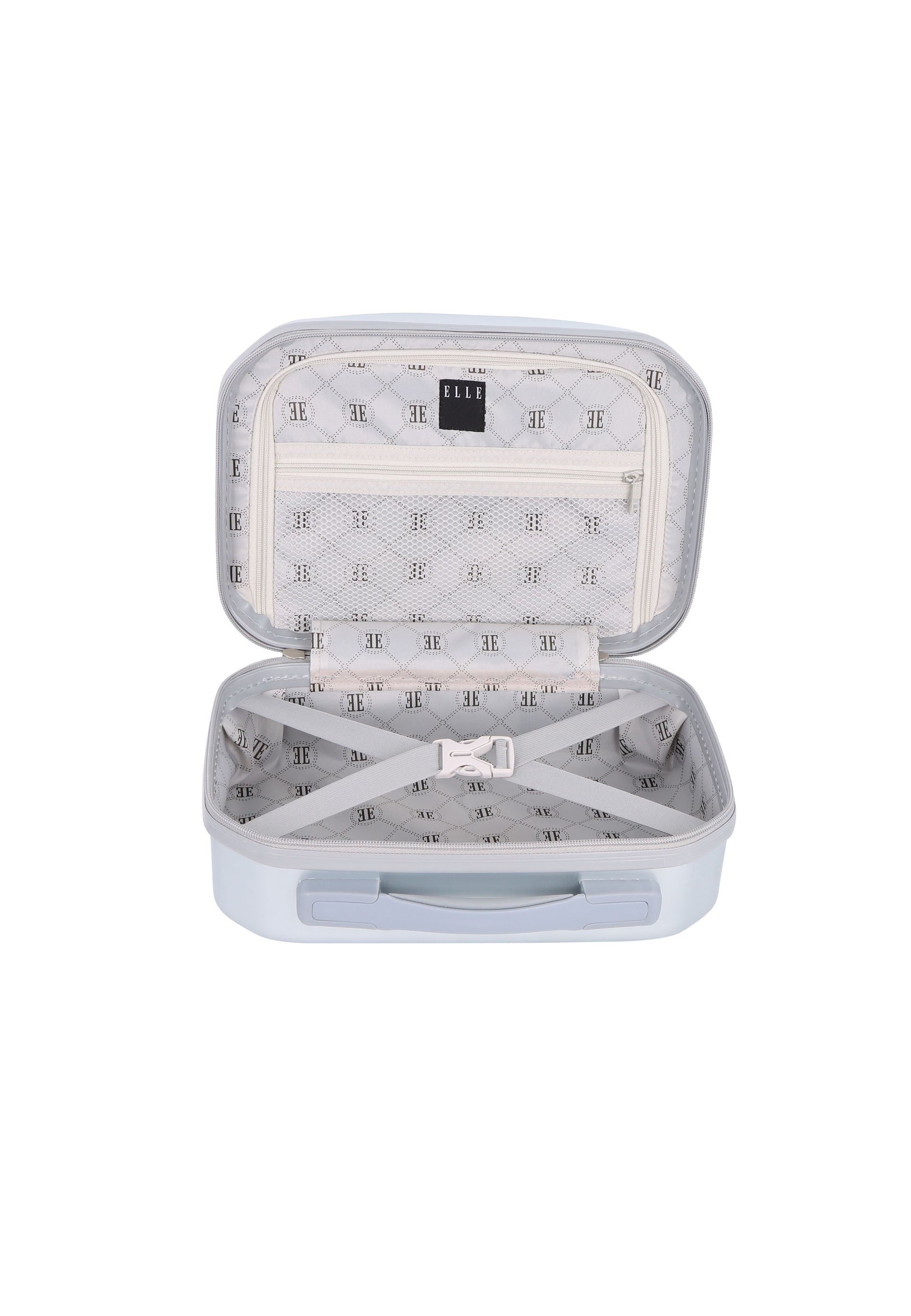 ELLE - Diamond Kosmetikkoffer / Schminkkoffer - 25,5 cm - Silber