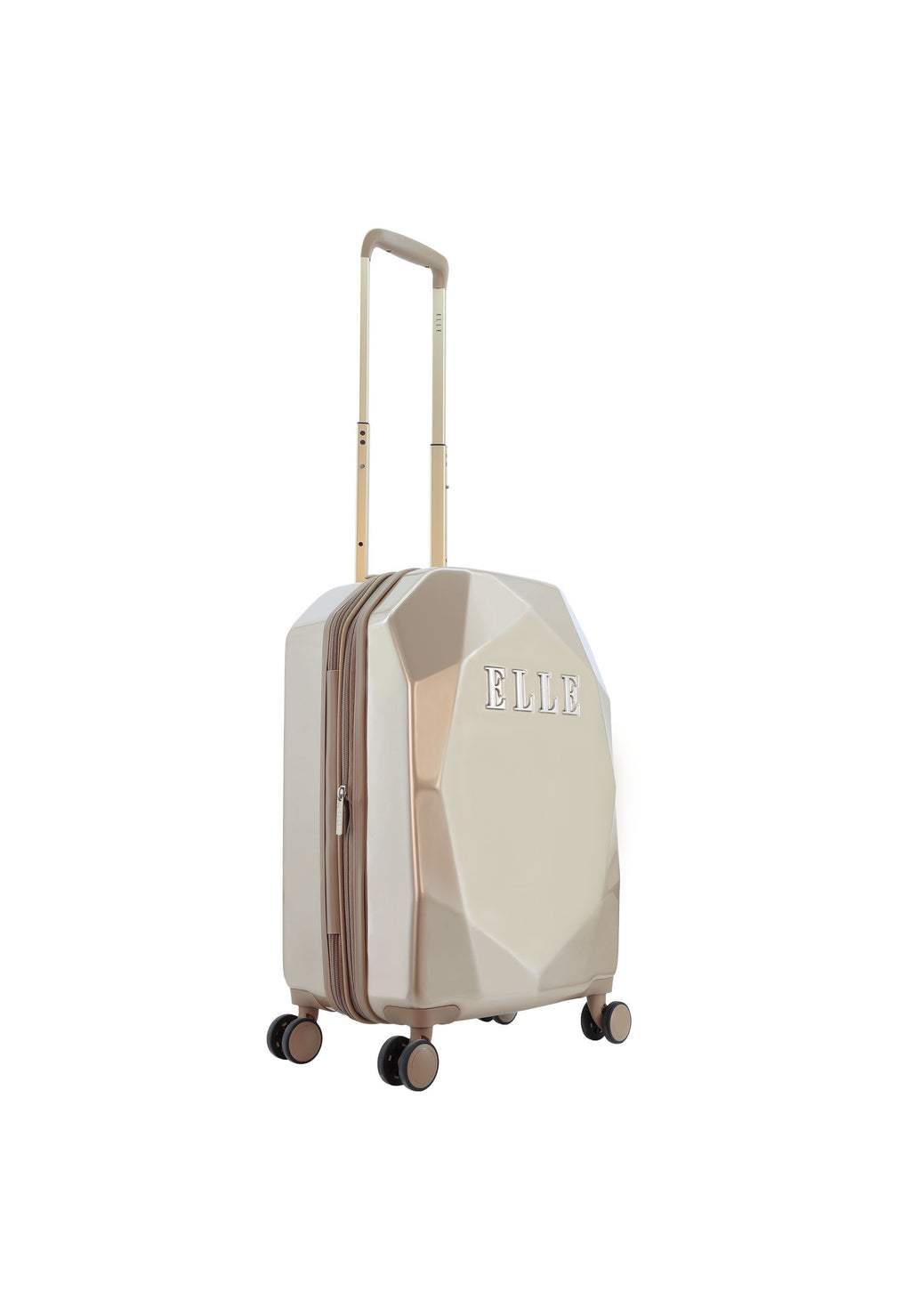 ELLE - Diamond Handgepäck Hartschalenkoffer / Trolley / Reisekoffer - 55 cm - (Small) - Gold