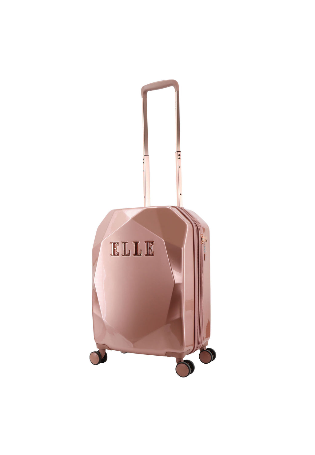 ELLE - Diamond Handgepäck Hartschalenkoffer / Trolley / Reisekoffer - 55 cm - (Small) - Roségold