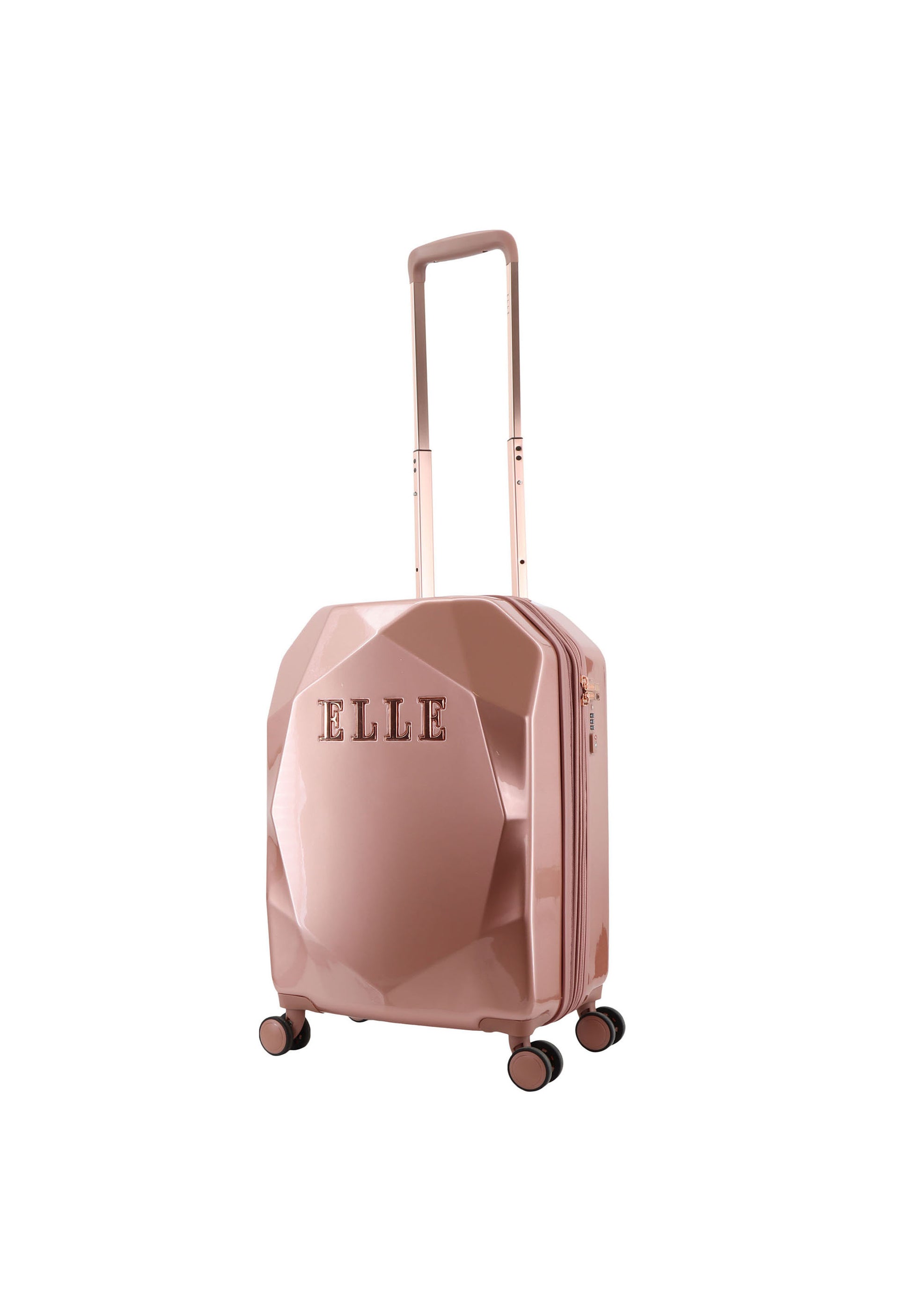 ELLE - Diamond Handgepäck Hartschalenkoffer / Trolley / Reisekoffer - 55 cm - (Small) - Roségold