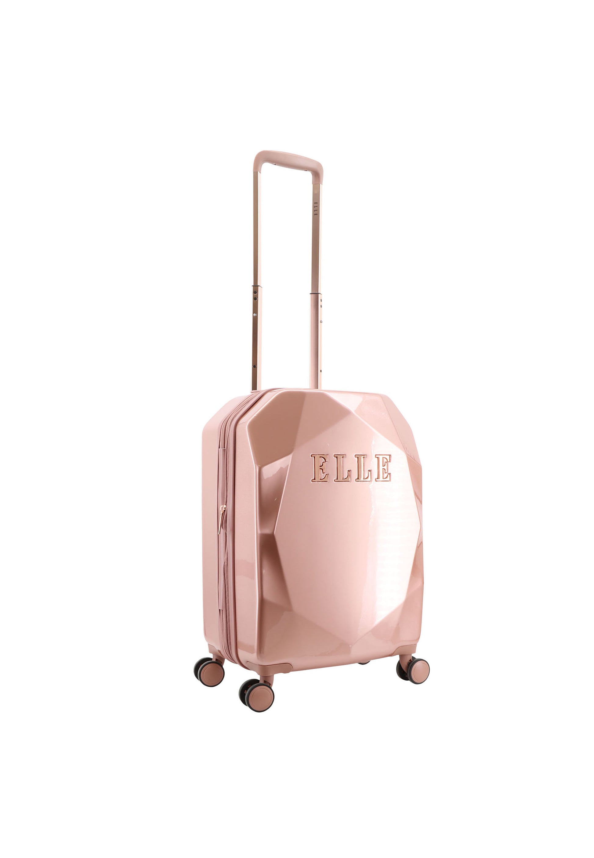 ELLE - Diamond Handgepäck Hartschalenkoffer / Trolley / Reisekoffer - 55 cm - (Small) - Roségold