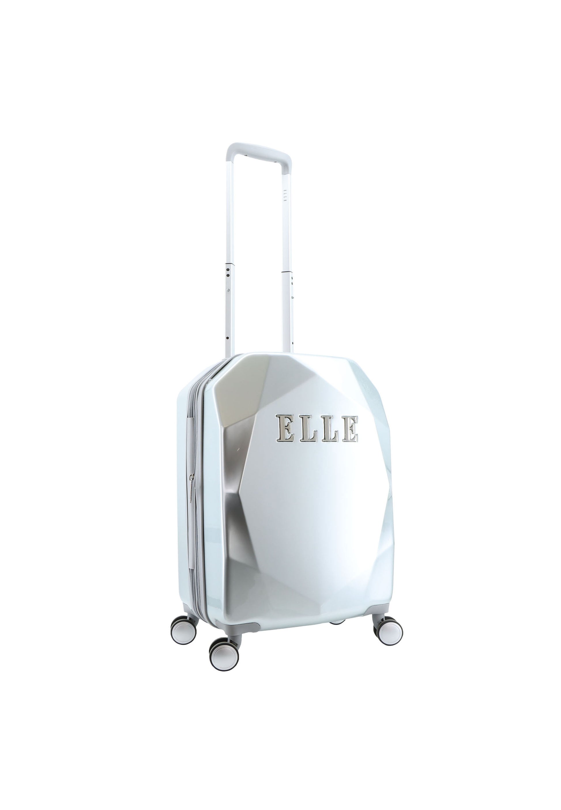 ELLE - Diamond Handgepäck Hartschalenkoffer / Trolley / Reisekoffer - 55 cm - (Small) - Silber