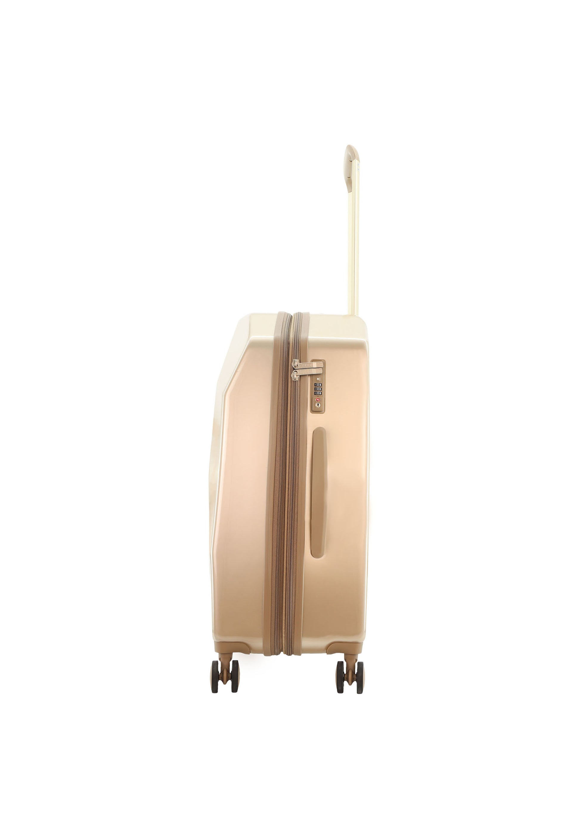 ELLE - Diamond Hartschalenkoffer / Trolley / Reisekoffer - 67 cm - (Medium) - Gold
