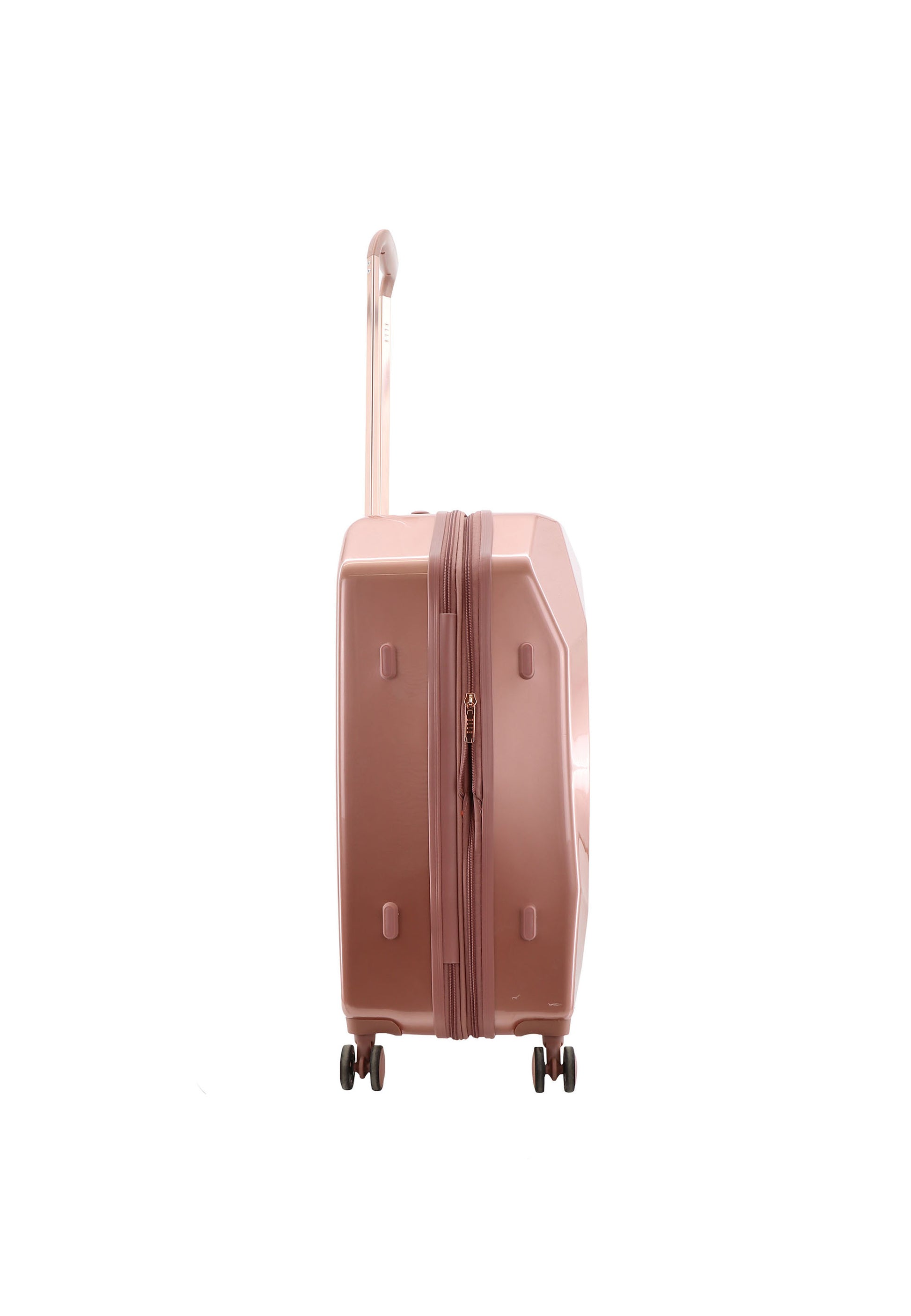 ELLE - Diamond Hartschalenkoffer / Trolley / Reisekoffer - 67 cm - (Medium) - Roségold