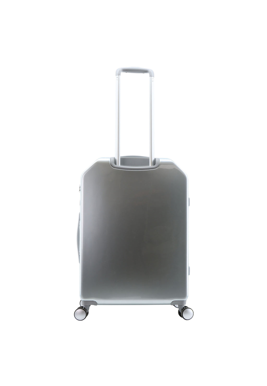 ELLE - Diamond Hartschalenkoffer / Trolley / Reisekoffer - 67 cm - (Medium) - Silber