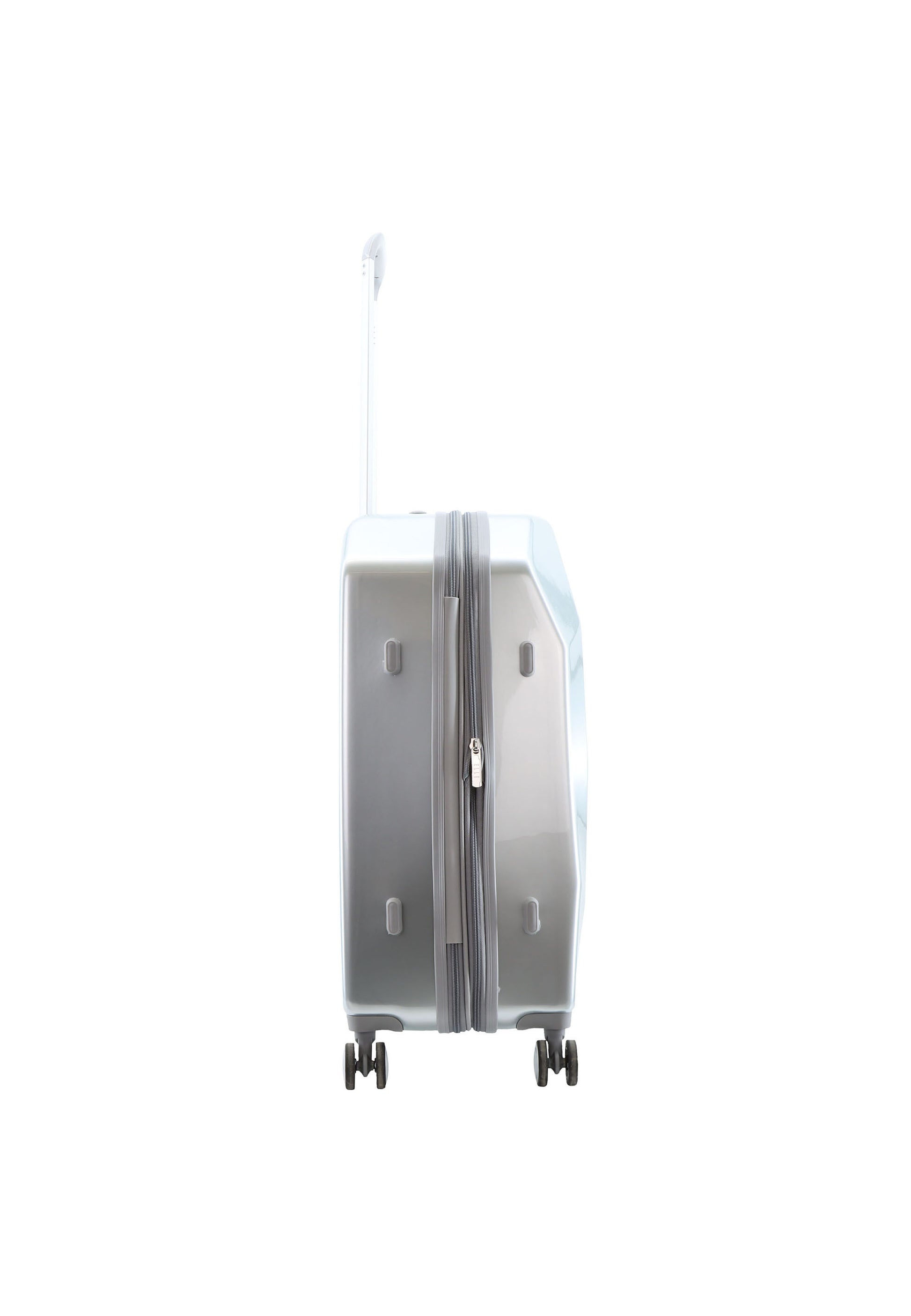 ELLE - Diamond Hartschalenkoffer / Trolley / Reisekoffer - 67 cm - (Medium) - Silber