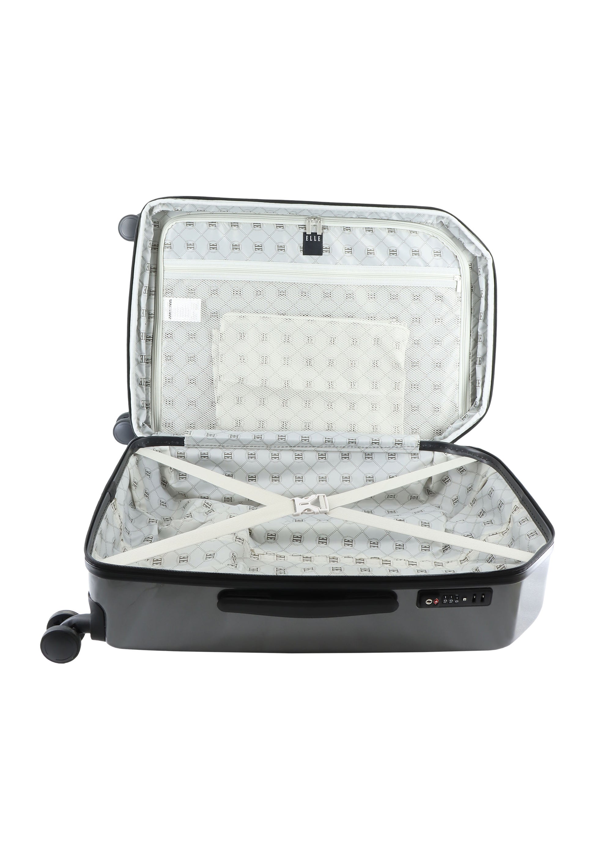 ELLE - Diamond Hartschalenkoffer / Trolley / Reisekoffer - 67 cm - (Medium) - Anthrazit