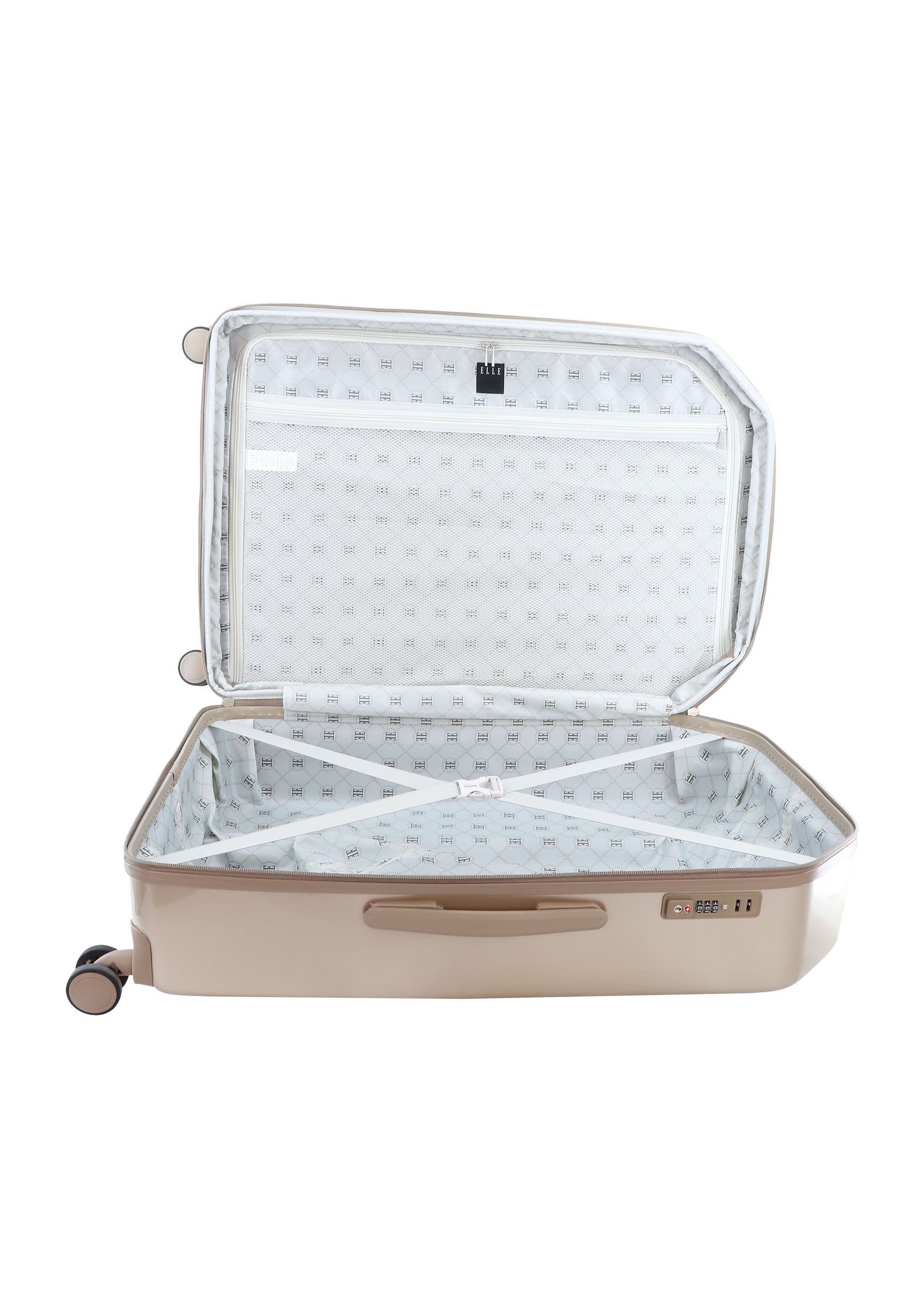 ELLE - Diamond Hartschalenkoffer / Trolley / Reisekoffer - 76,5 cm - (Large) - Gold