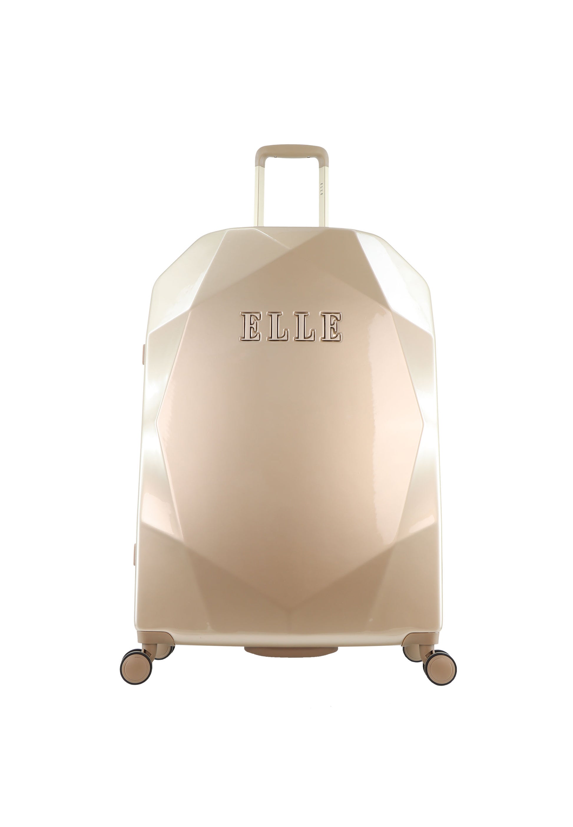 ELLE - Diamond Hartschalenkoffer / Trolley / Reisekoffer - 76,5 cm - (Large) - Gold