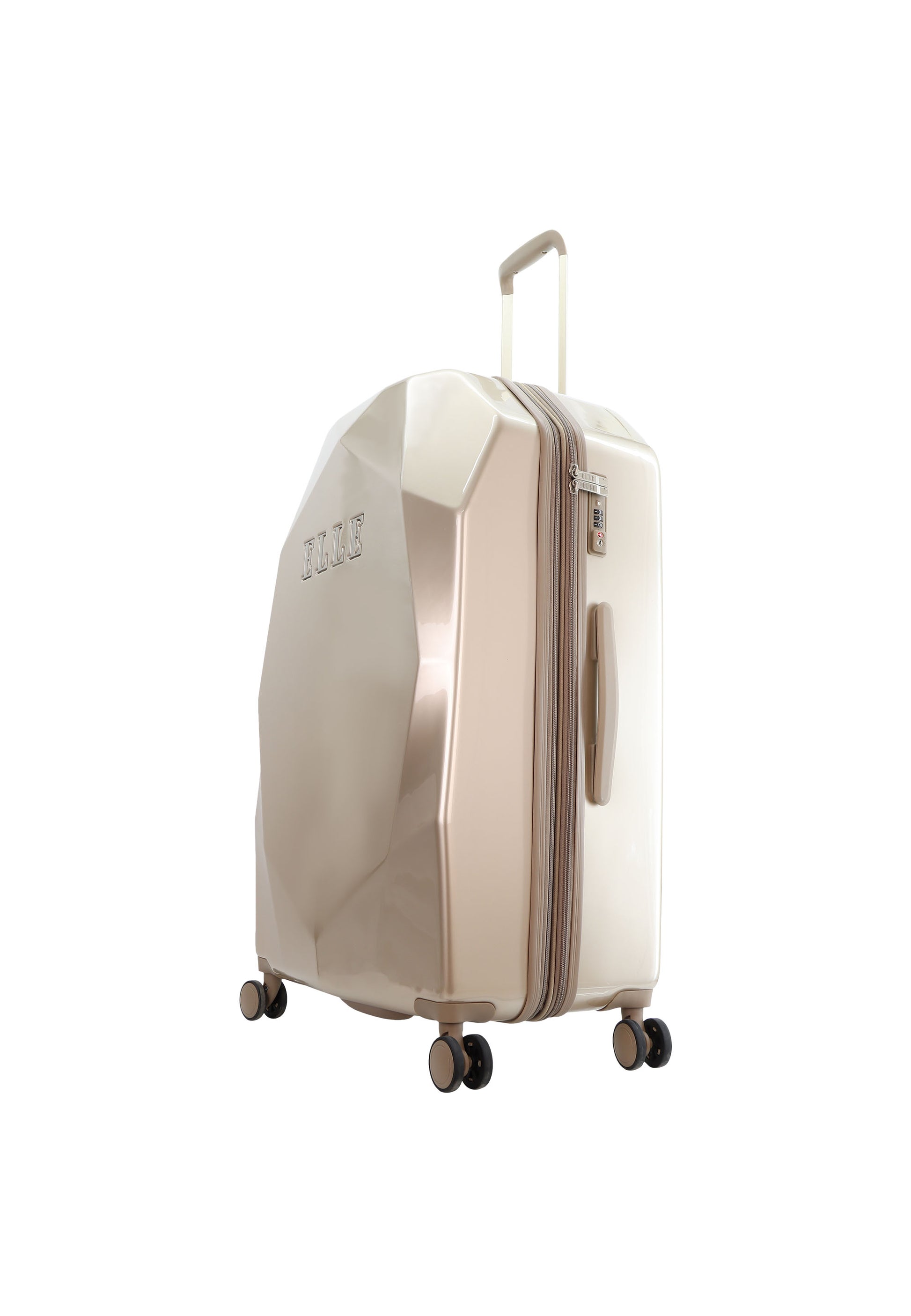 ELLE - Diamond Hartschalenkoffer / Trolley / Reisekoffer - 76,5 cm - (Large) - Gold