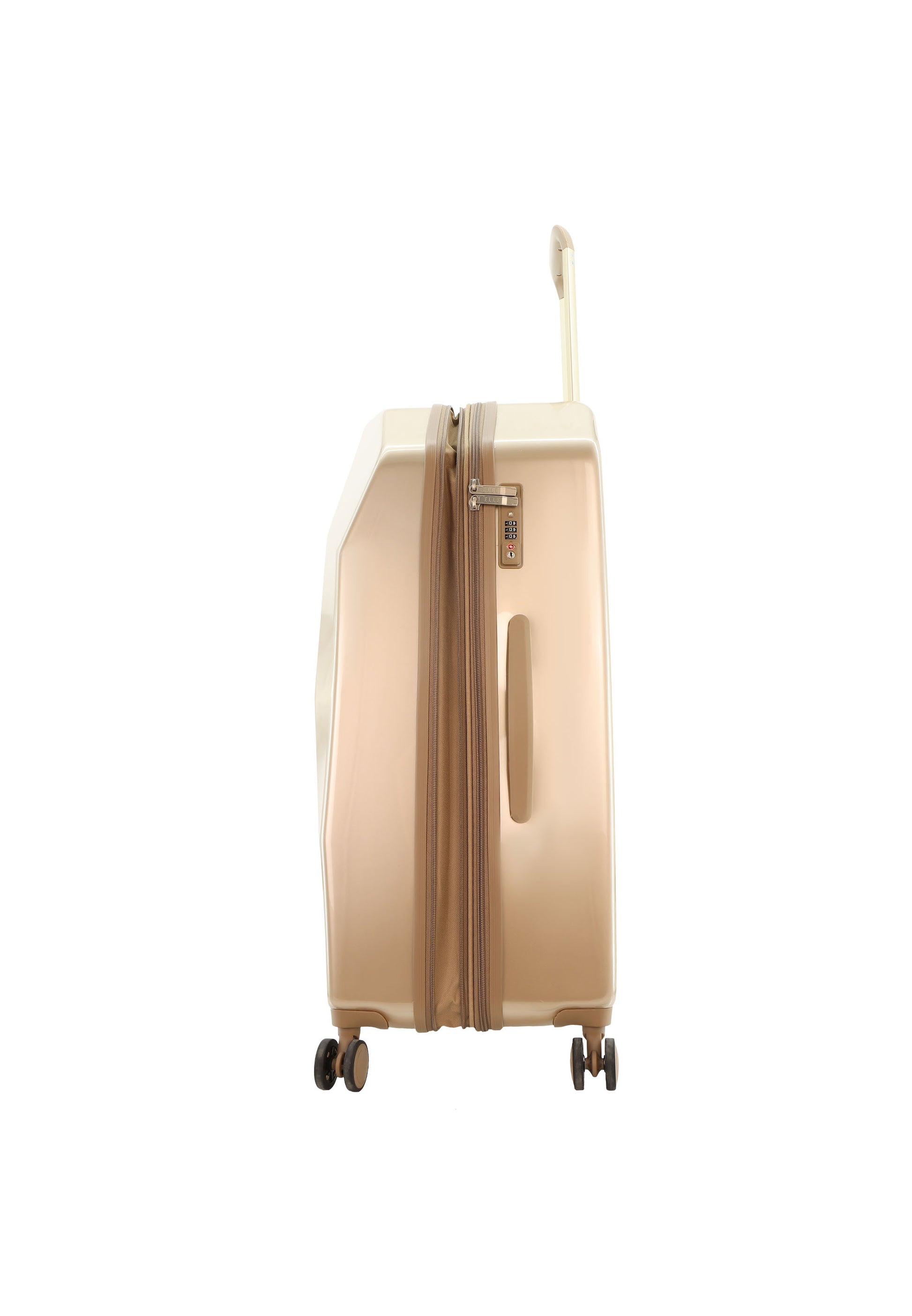 ELLE - Diamond Hartschalenkoffer / Trolley / Reisekoffer - 76,5 cm - (Large) - Gold