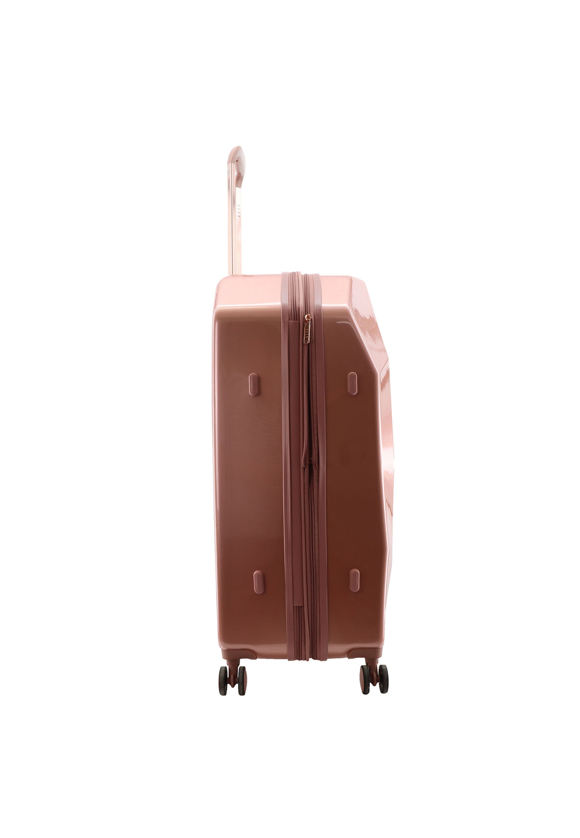 ELLE - Diamond Hartschalen-Kofferset / Trolley-Set / Reisekofferset - (S/M/L) - Roségold