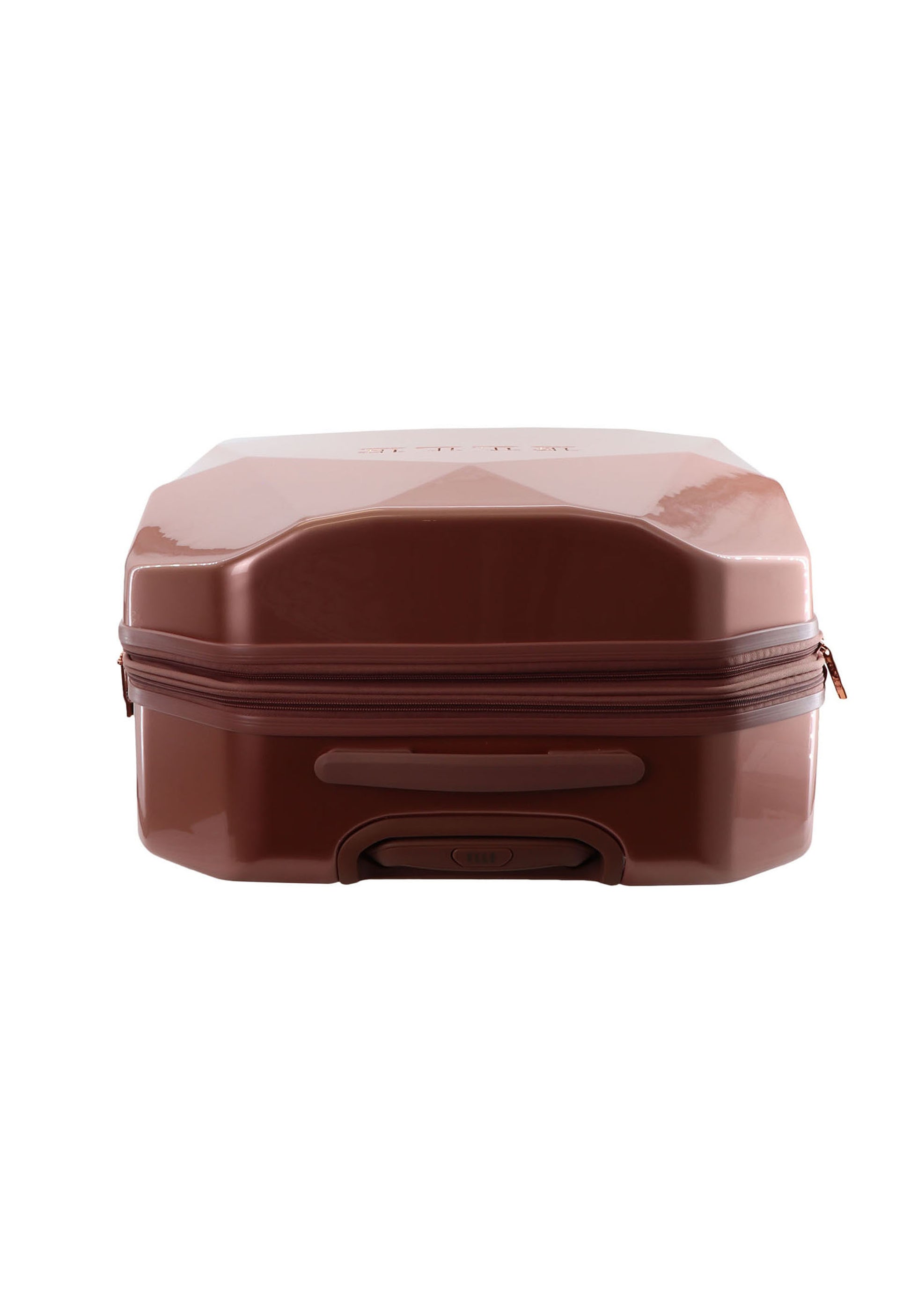 ELLE - Diamond Hartschalen-Kofferset / Trolley-Set / Reisekofferset - (S/M/L) - Roségold