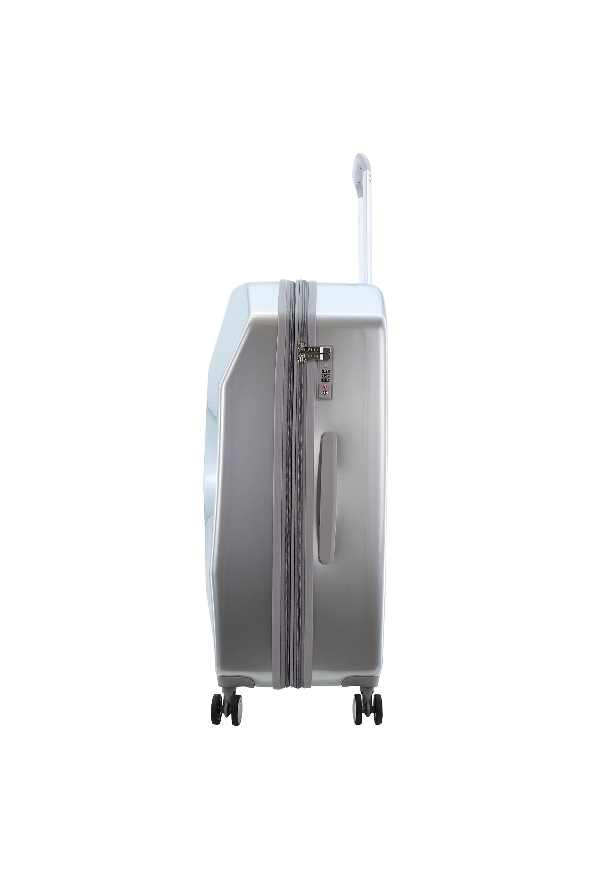 ELLE - Diamond Hartschalen-Kofferset / Trolley-Set / Reisekofferset - (S/M/L) - Silber