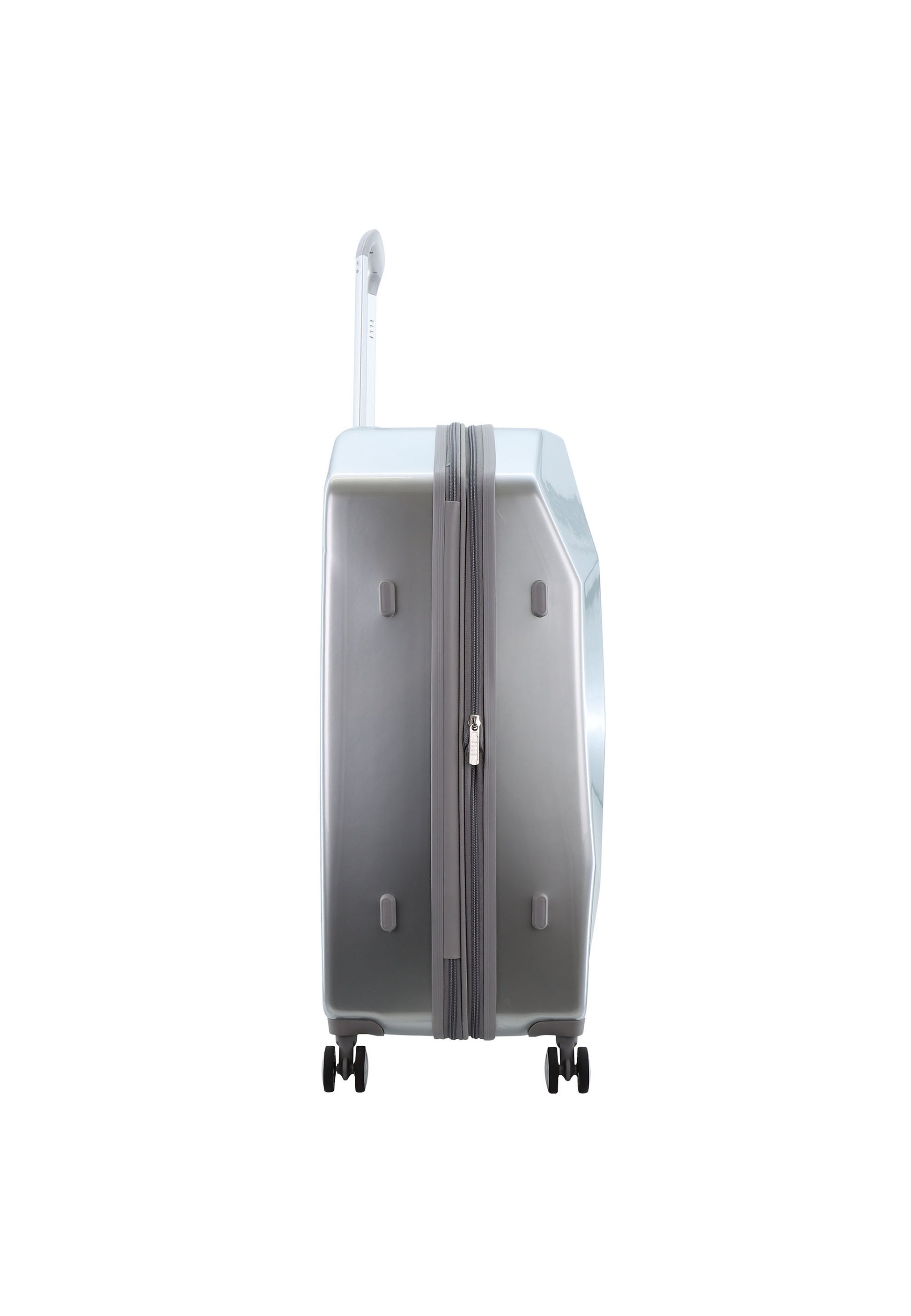 ELLE - Diamond Hartschalen-Kofferset / Trolley-Set / Reisekofferset - (S/M/L) - Silber