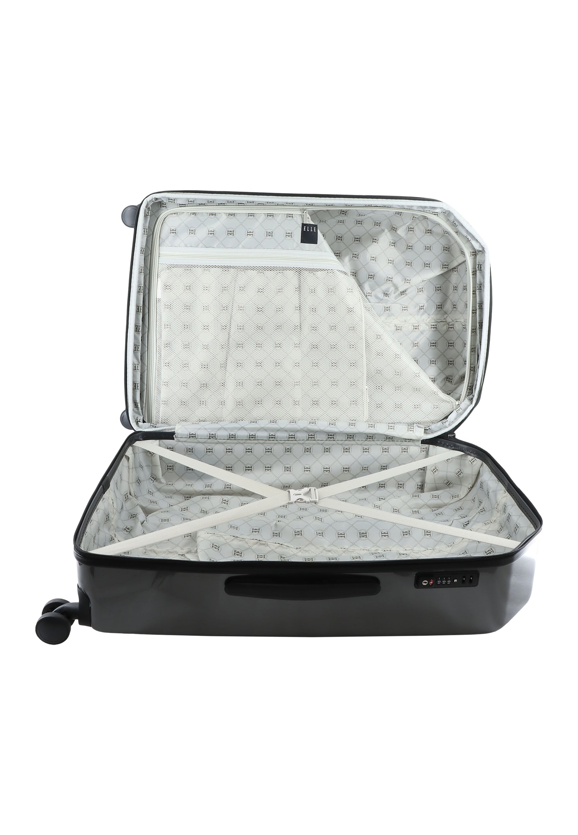 ELLE - Diamond Hartschalenkoffer / Trolley / Reisekoffer - 76,5 cm - (Large) - Anthrazit