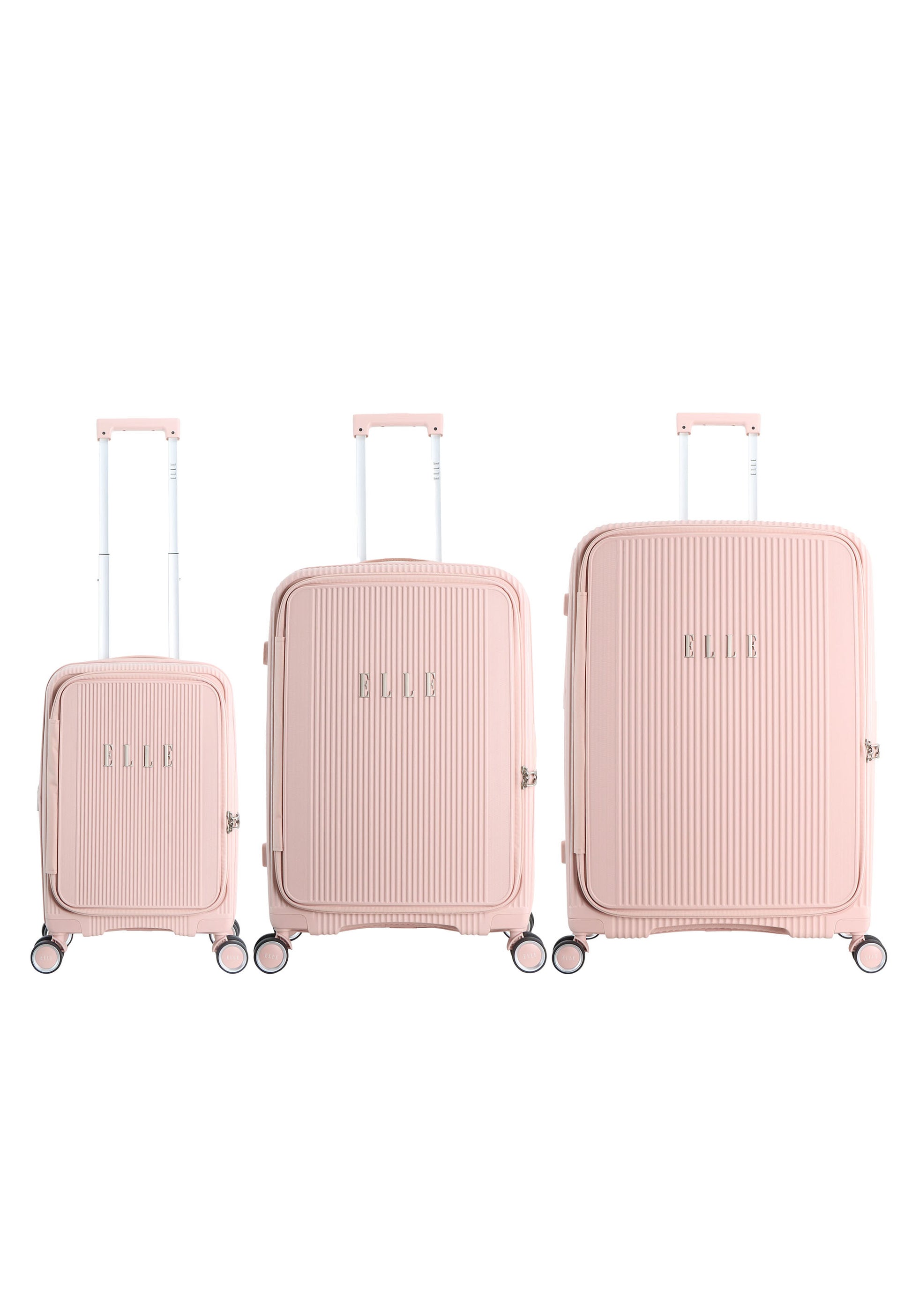 ELLE Da'Vine Hartschalenkoffer / Trolley / Reisekoffer Rosa