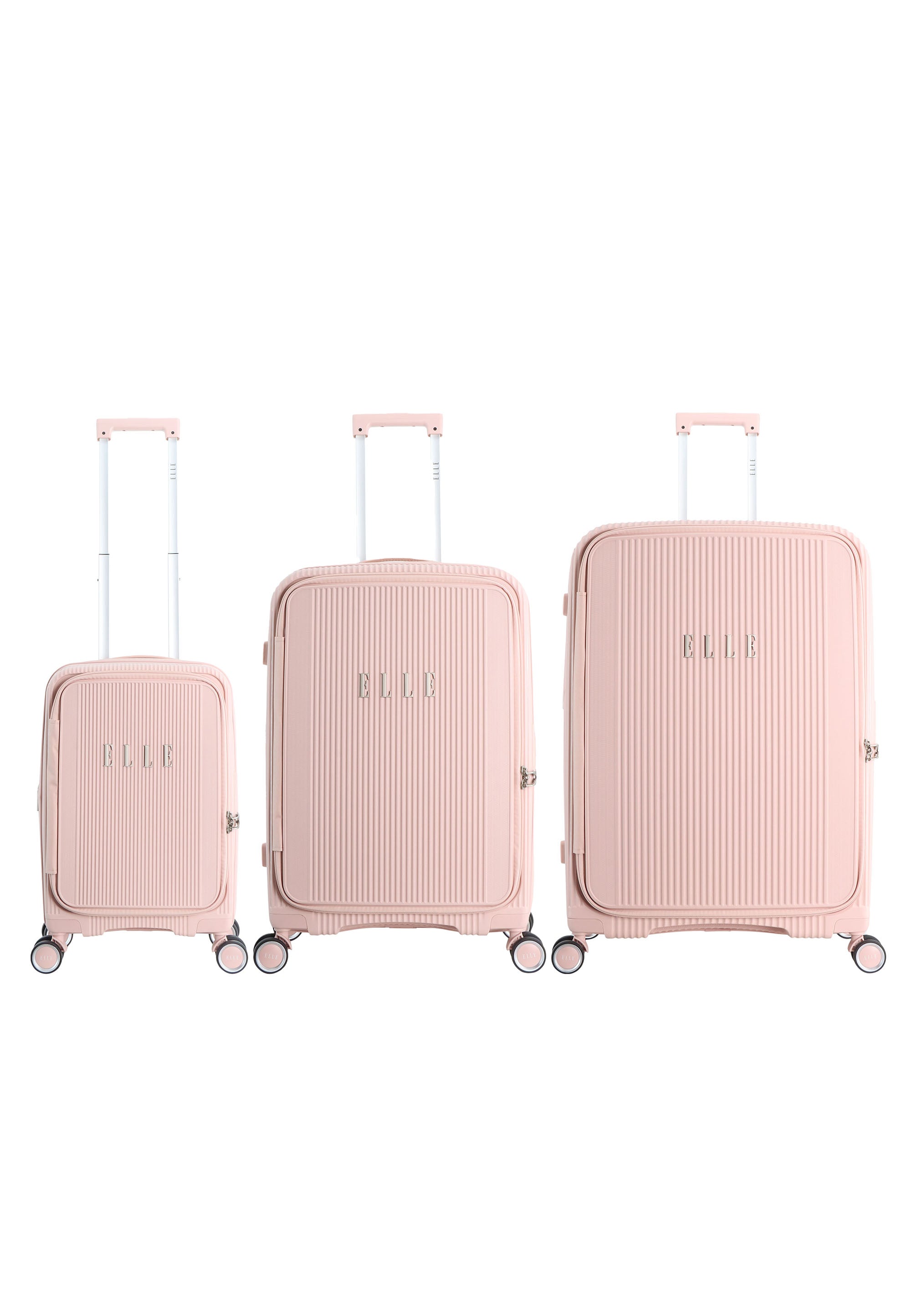 ELLE Da'Vine Hartschalenkoffer / Trolley / Reisekoffer Rosa