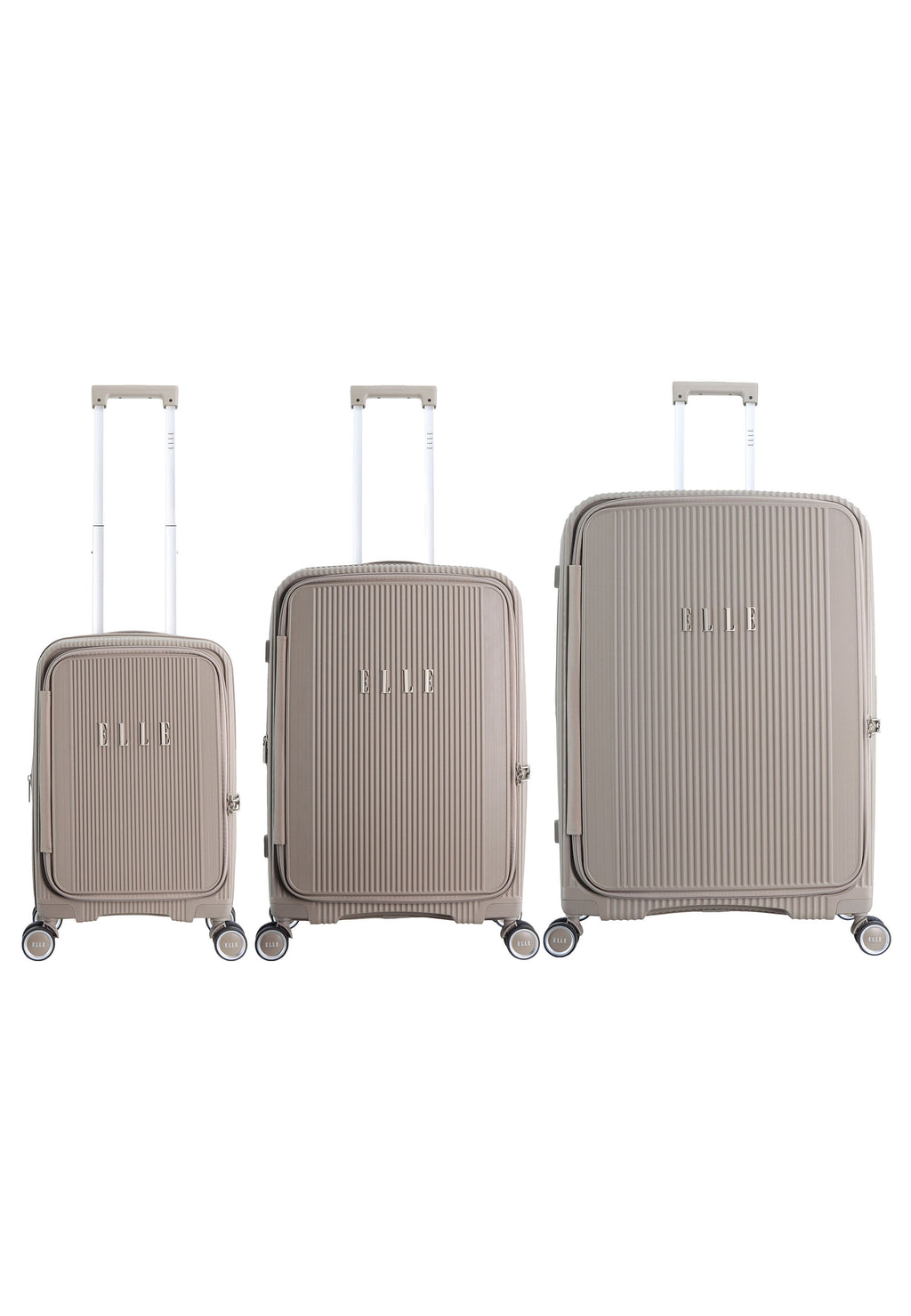 ELLE Da'Vine Hartschalenkoffer / Trolley / Reisekoffer Mud