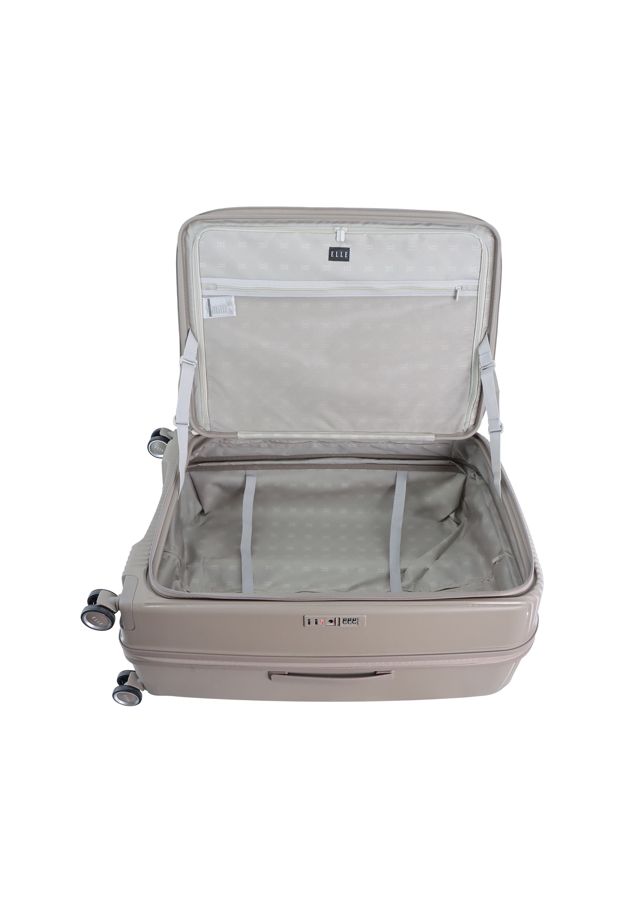 ELLE Da'Vine Hartschalenkoffer / Trolley / Reisekoffer Mud