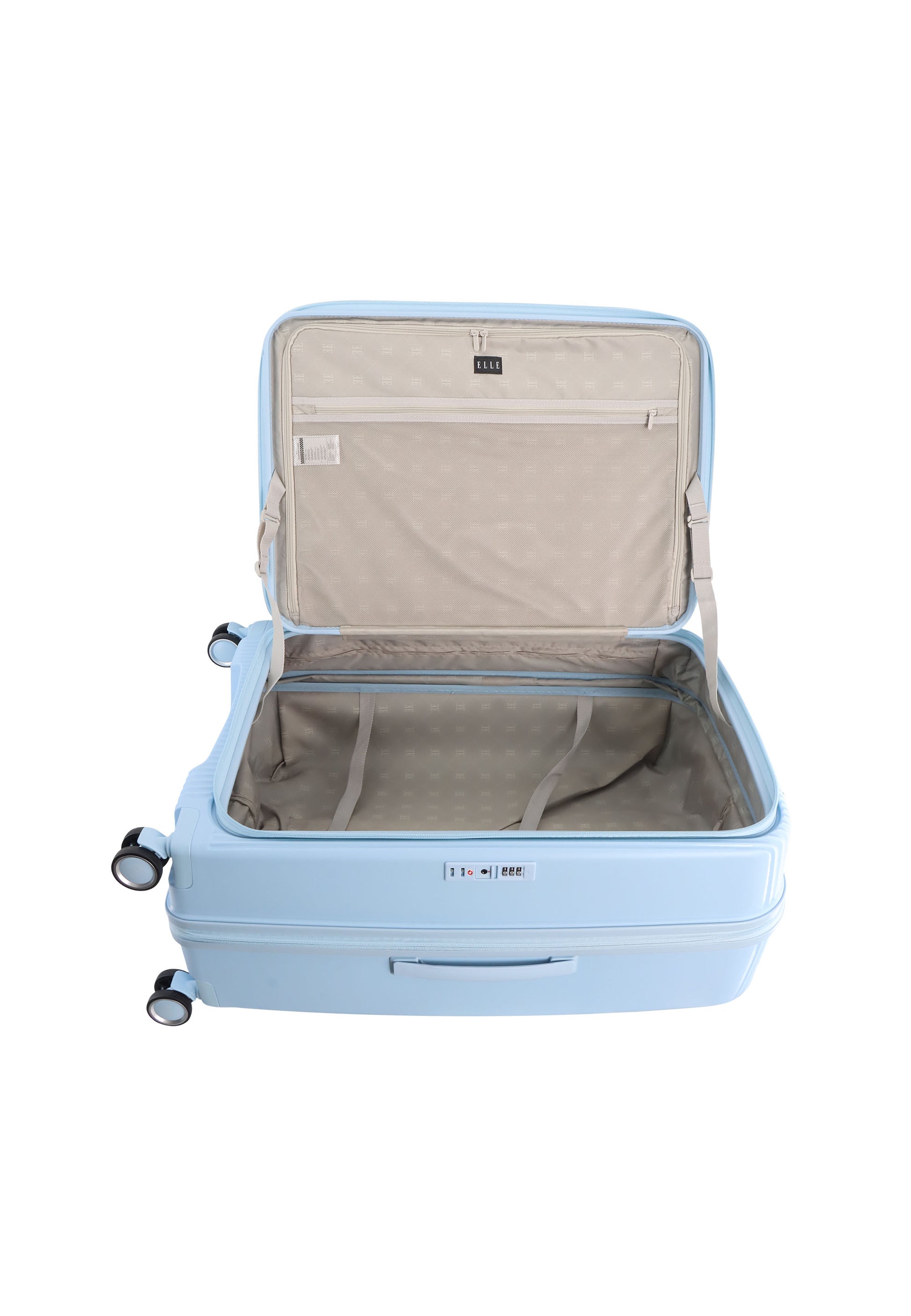 ELLE Da'Vine Hartschalenkoffer / Trolley / Reisekoffer Hellblau