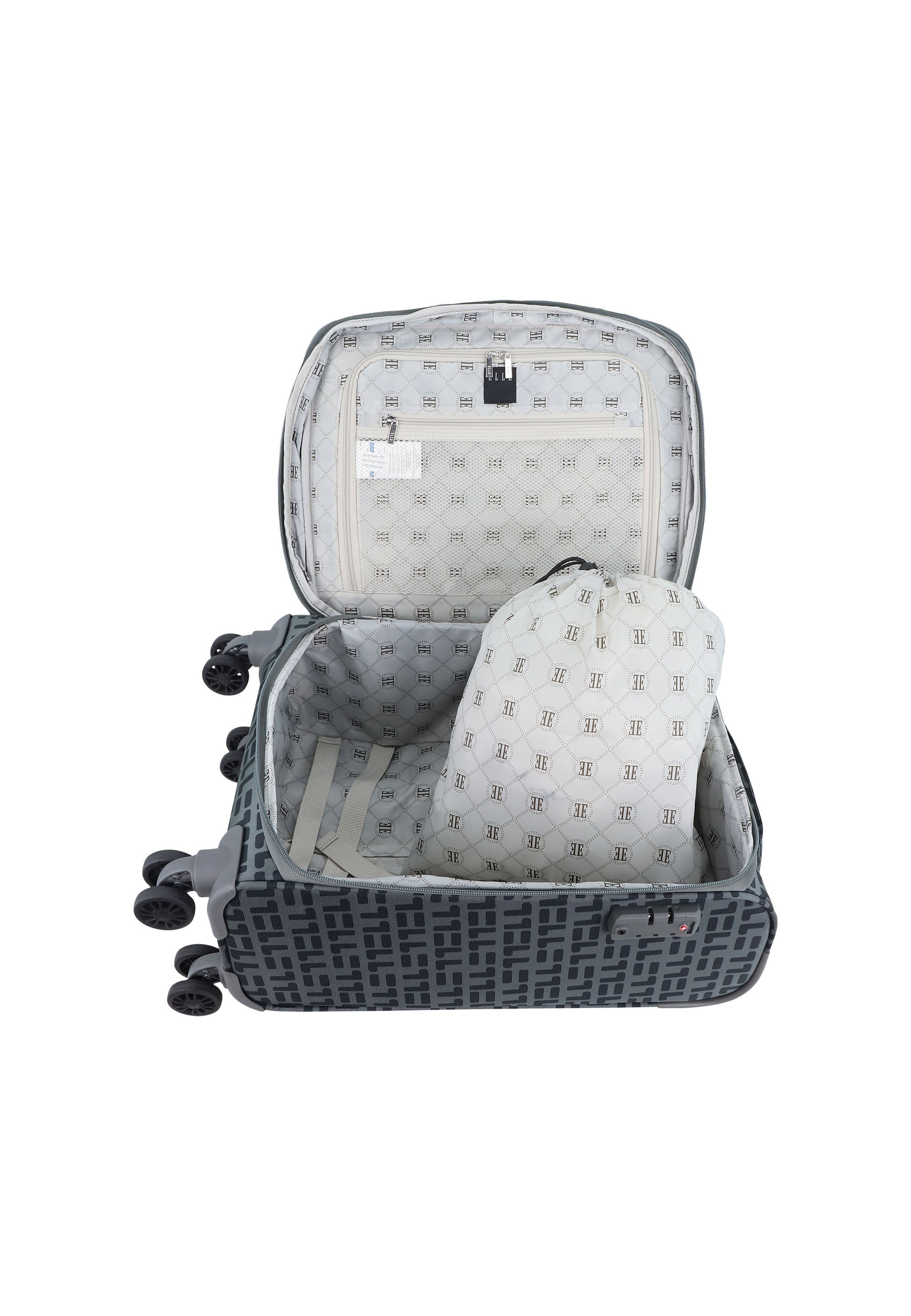 ELLE - Couture Handgepäck Weichschalenkoffer / Trolley / Reisekoffer - 56 cm - (Small)