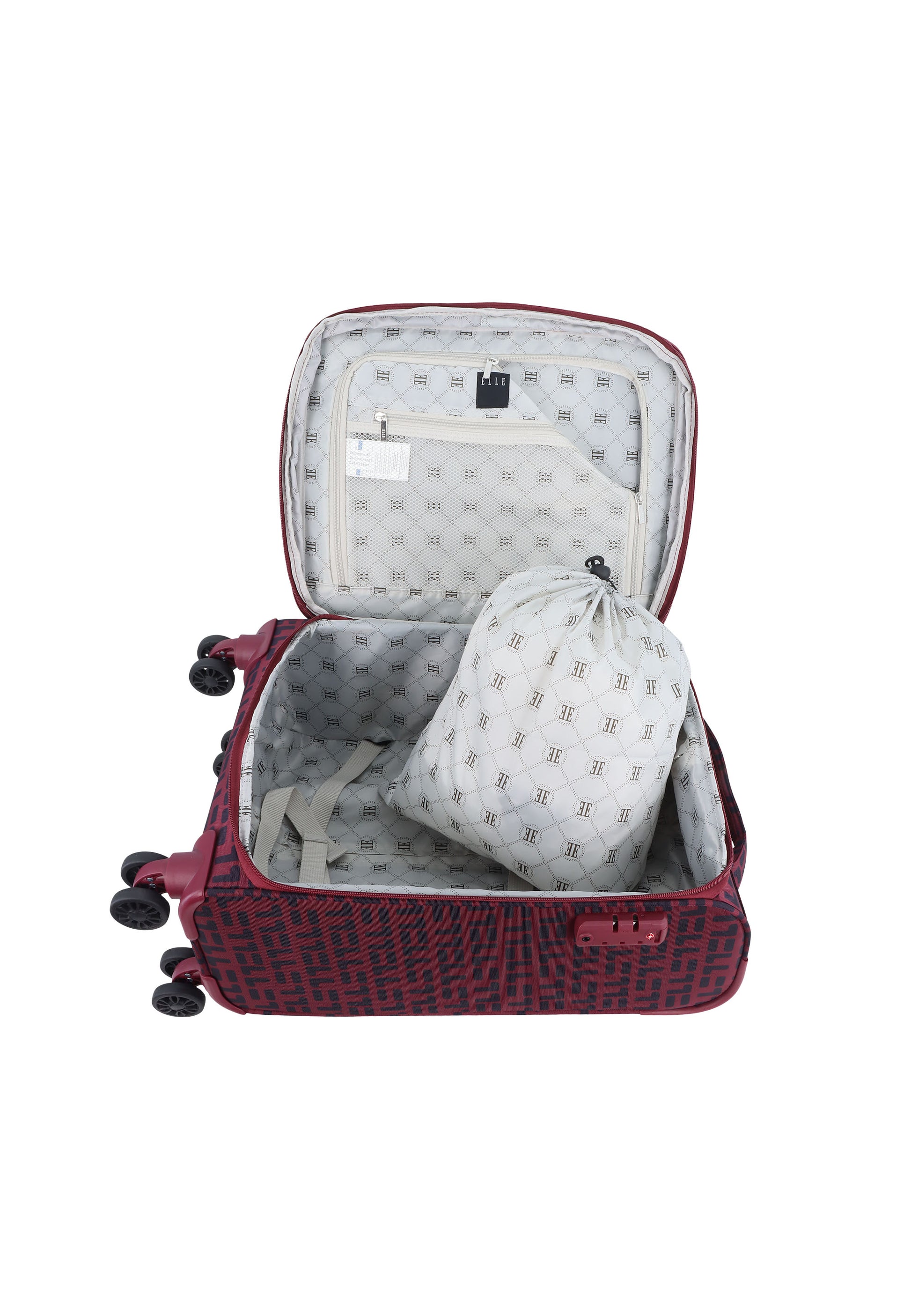 ELLE - Couture Handgepäck Weichschalenkoffer / Trolley / Reisekoffer - 56 cm - (Small)