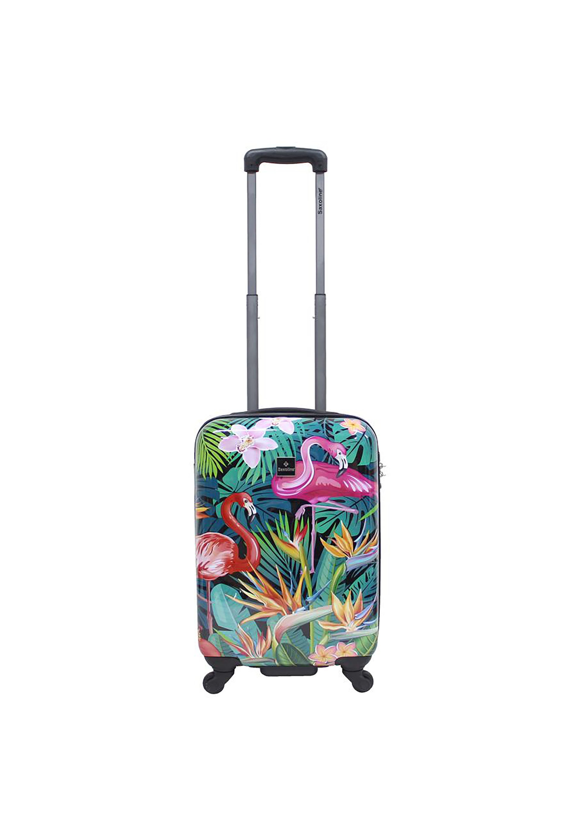 Saxoline - Flamingo Handgepäck Hartschalenkoffer / Trolley / Reisekoffer - 54 cm - (Small)