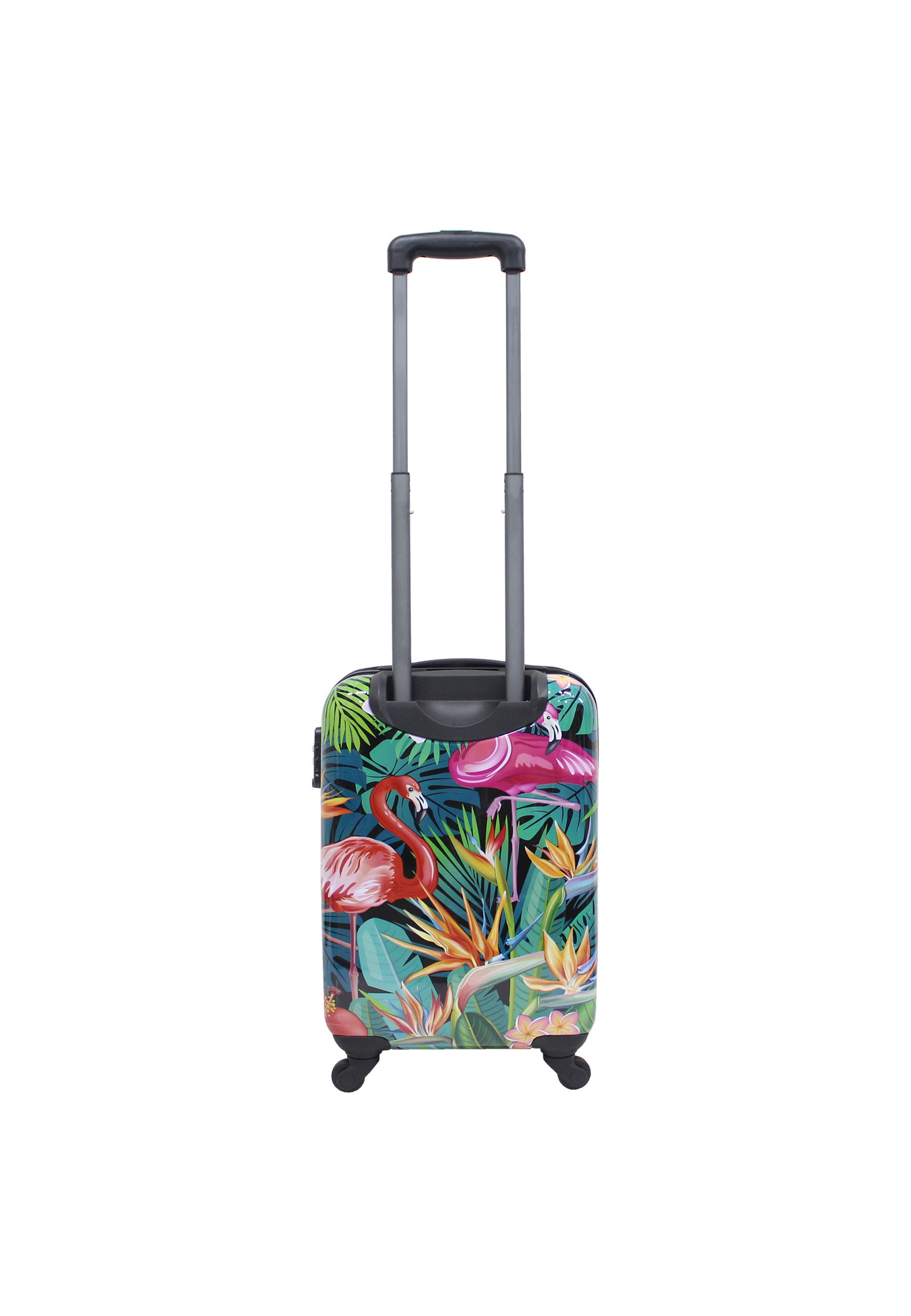 Saxoline - Flamingo Handgepäck Hartschalenkoffer / Trolley / Reisekoffer - 54 cm - (Small)