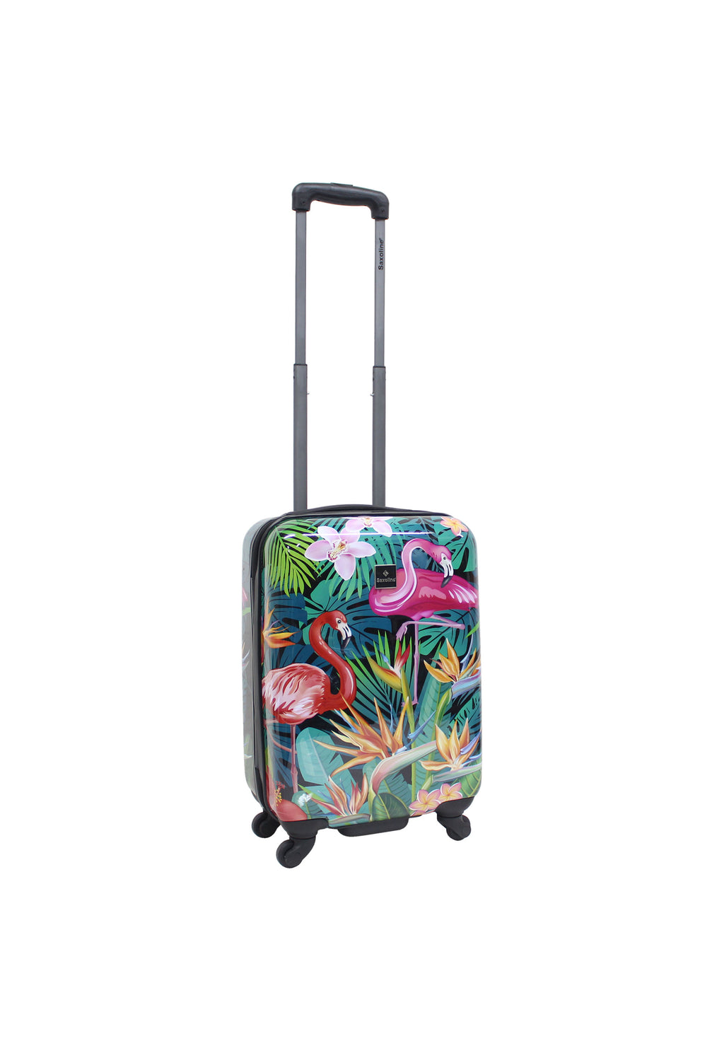 Saxoline - Flamingo Handgepäck Hartschalenkoffer / Trolley / Reisekoffer - 54 cm - (Small)