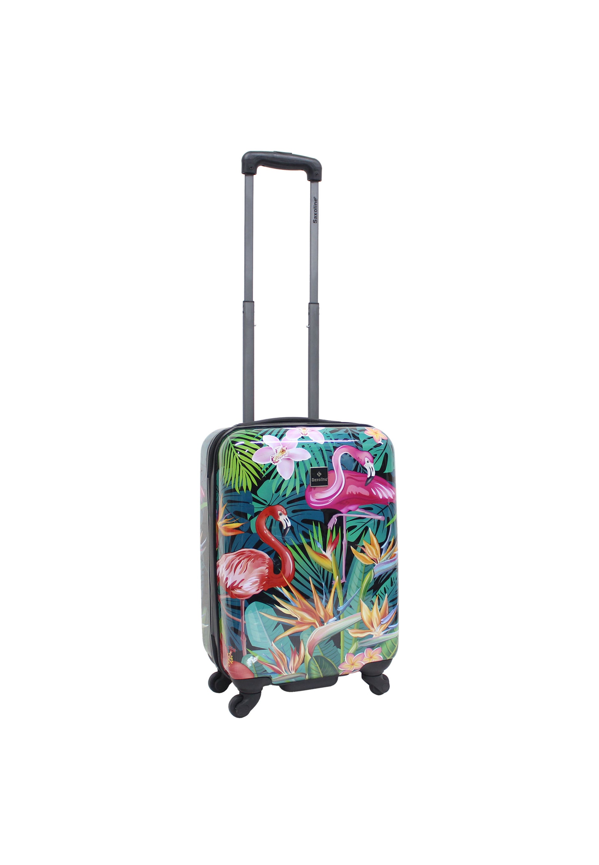 Saxoline - Flamingo Handgepäck Hartschalenkoffer / Trolley / Reisekoffer - 54 cm - (Small)