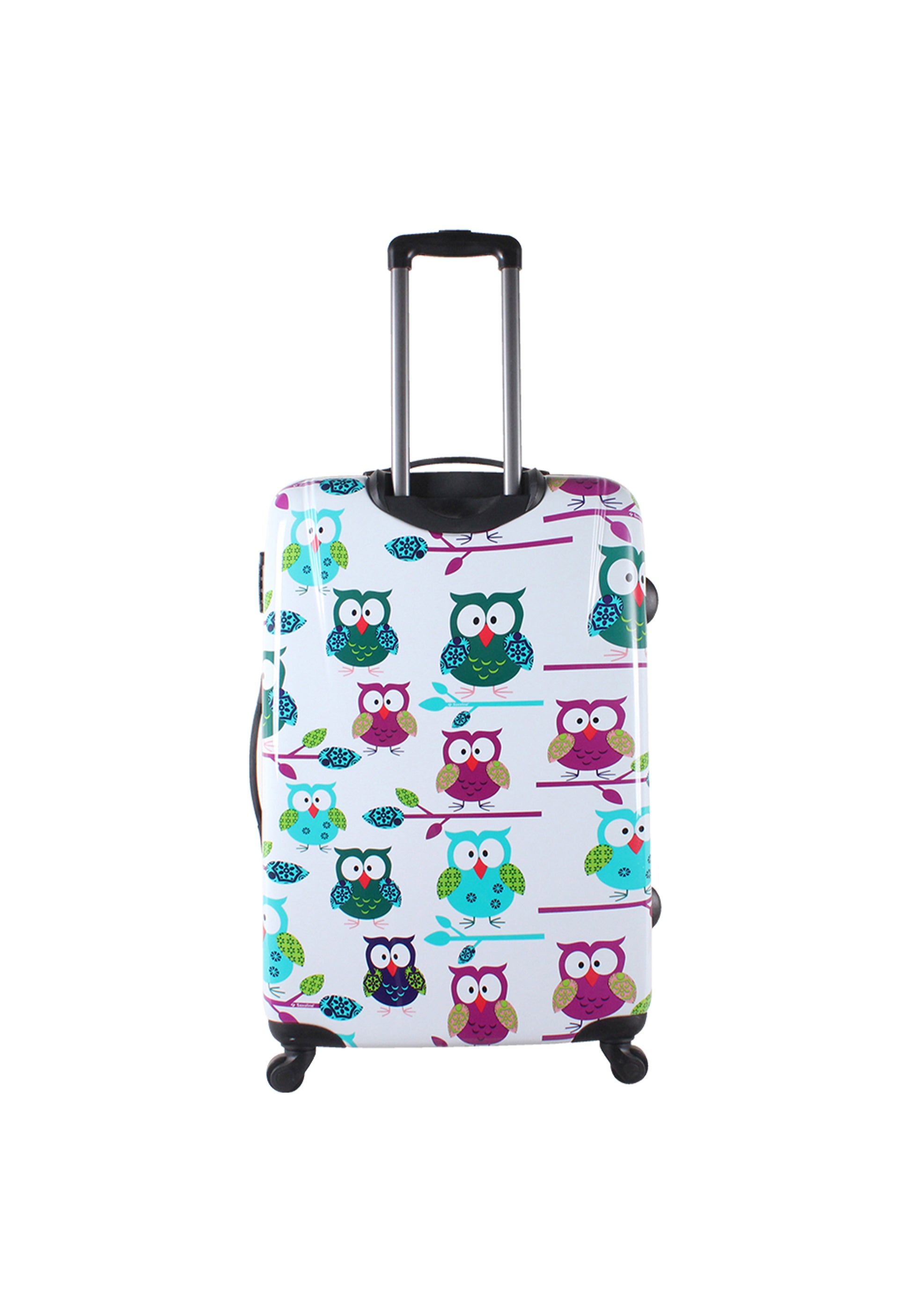Saxoline - Eulen Hartschalenkoffer / Trolley / Reisekoffer - 77 cm - (Large)