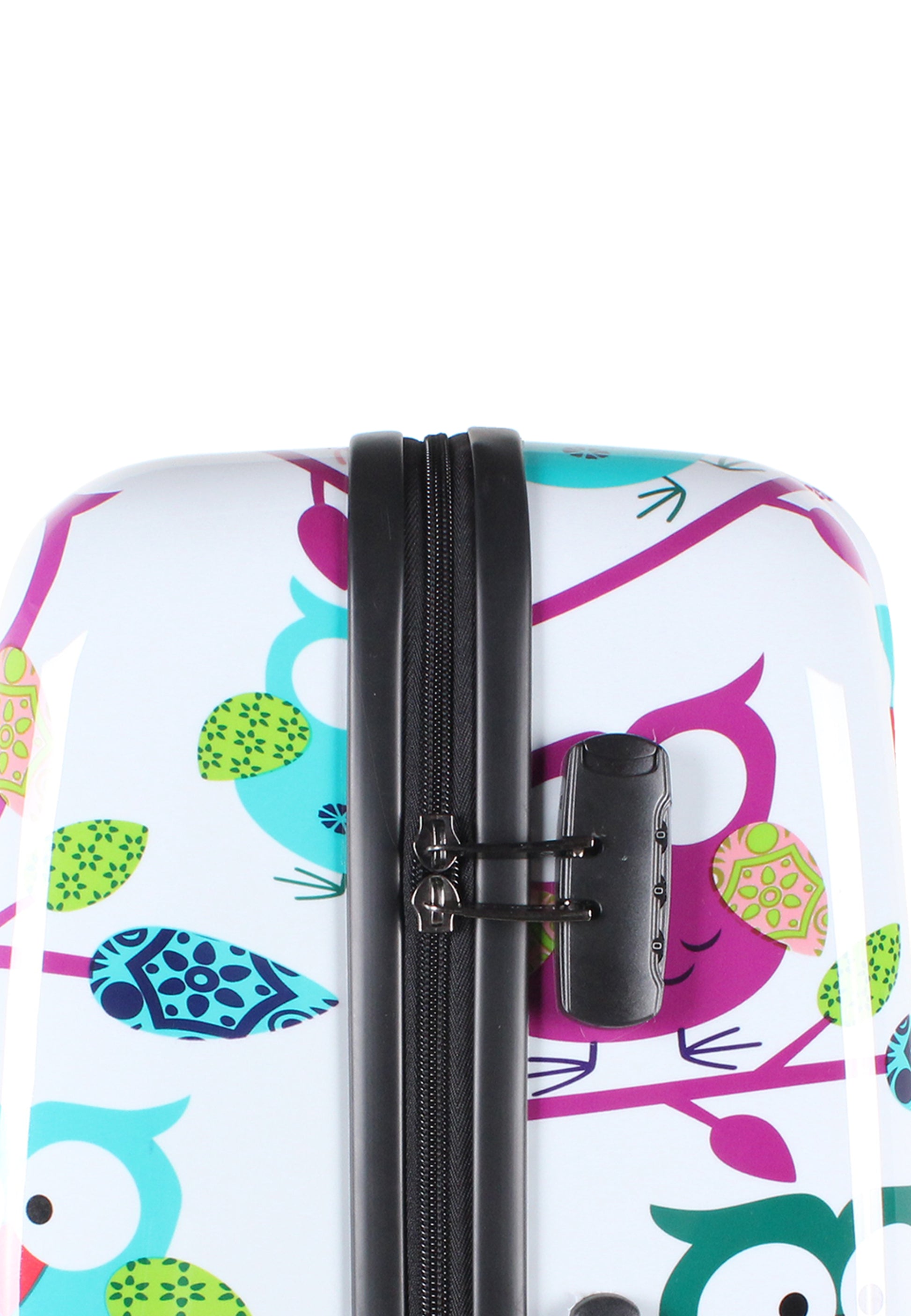 Saxoline - Eulen Hartschalenkoffer / Trolley / Reisekoffer - 77 cm - (Large)