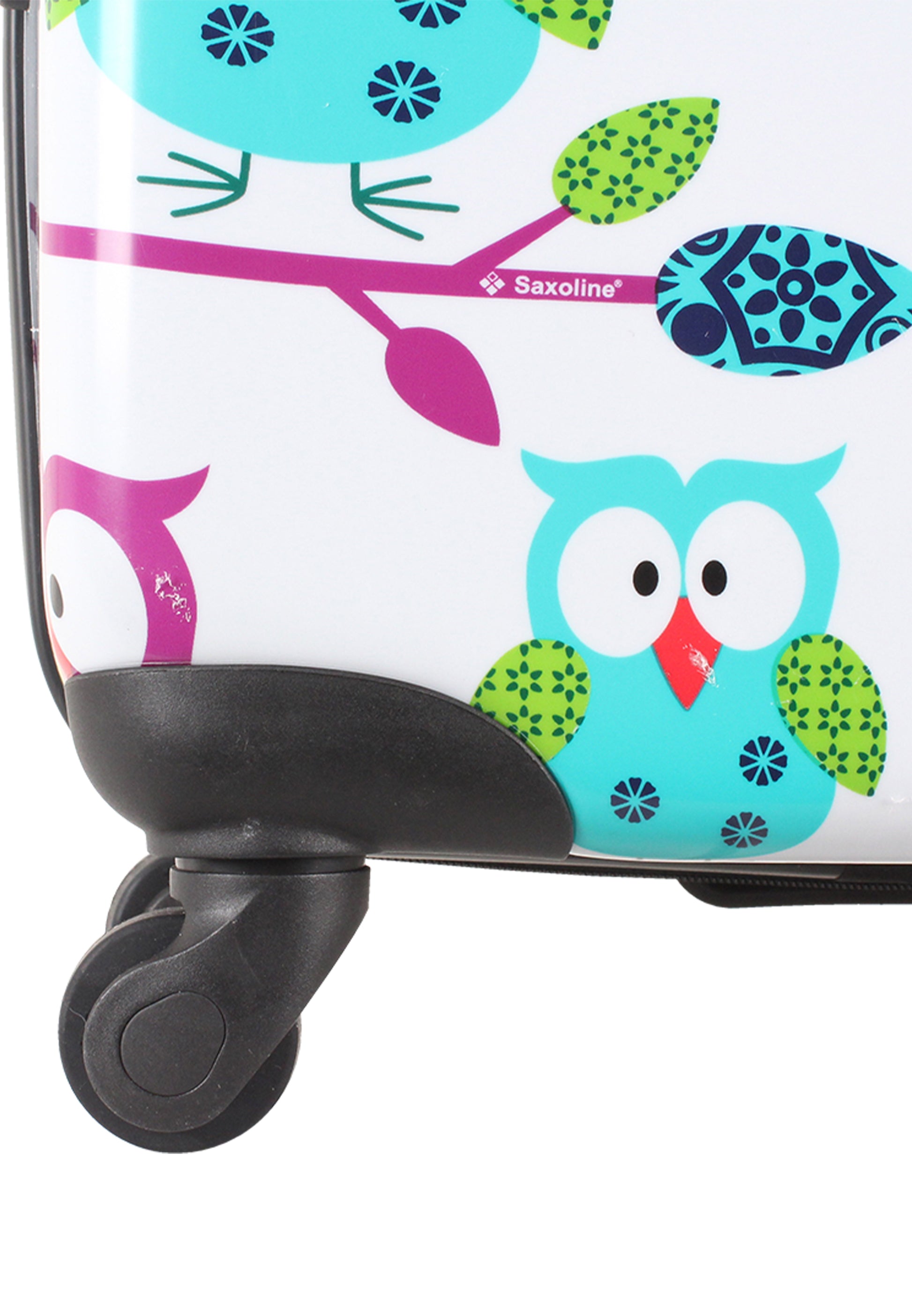 Saxoline - Eulen Hartschalenkoffer / Trolley / Reisekoffer - 77 cm - (Large)