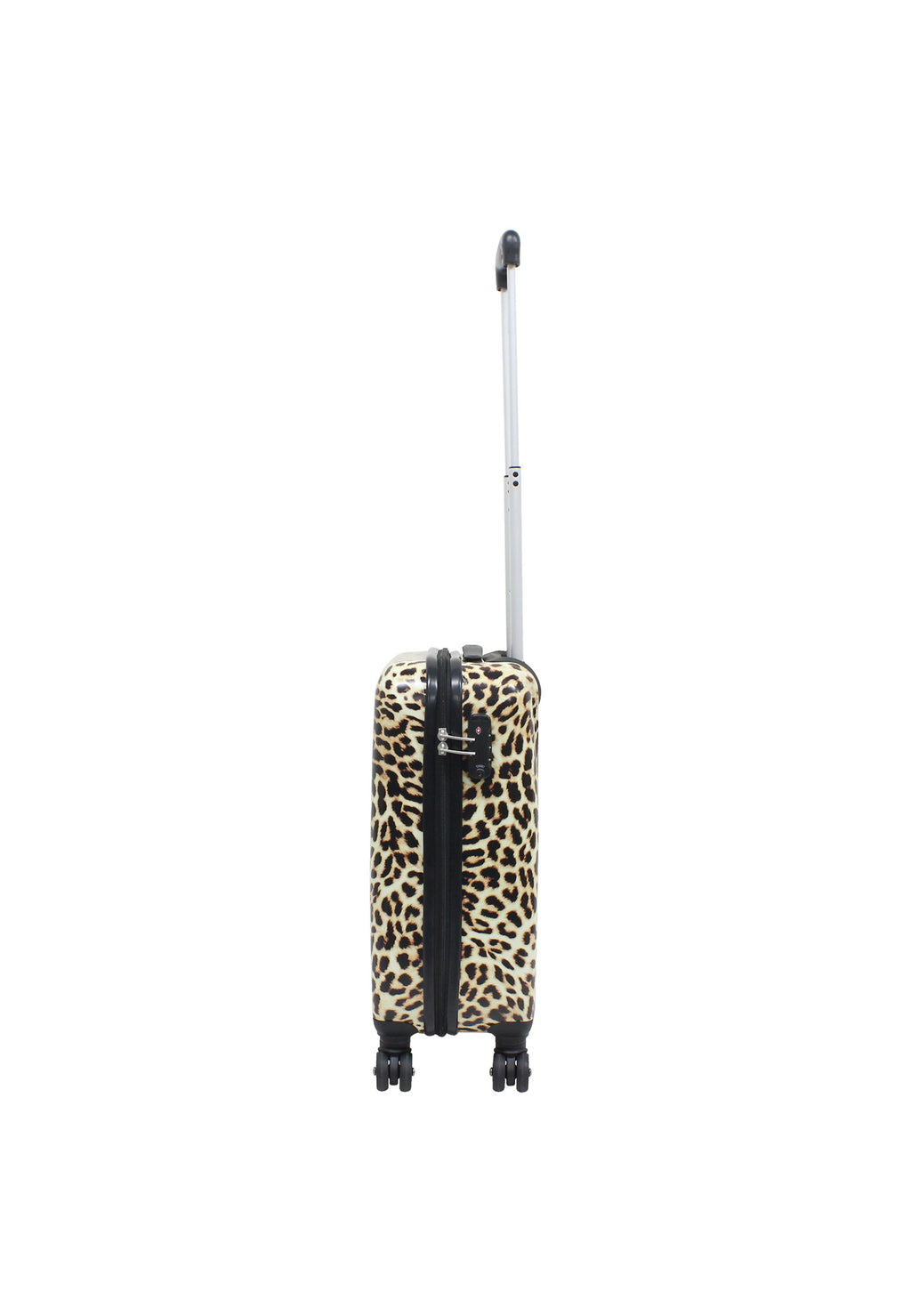 Saxoline - Leopard Handgepäck Hartschalenkoffer / Trolley / Reisekoffer - 55 cm - (Small)