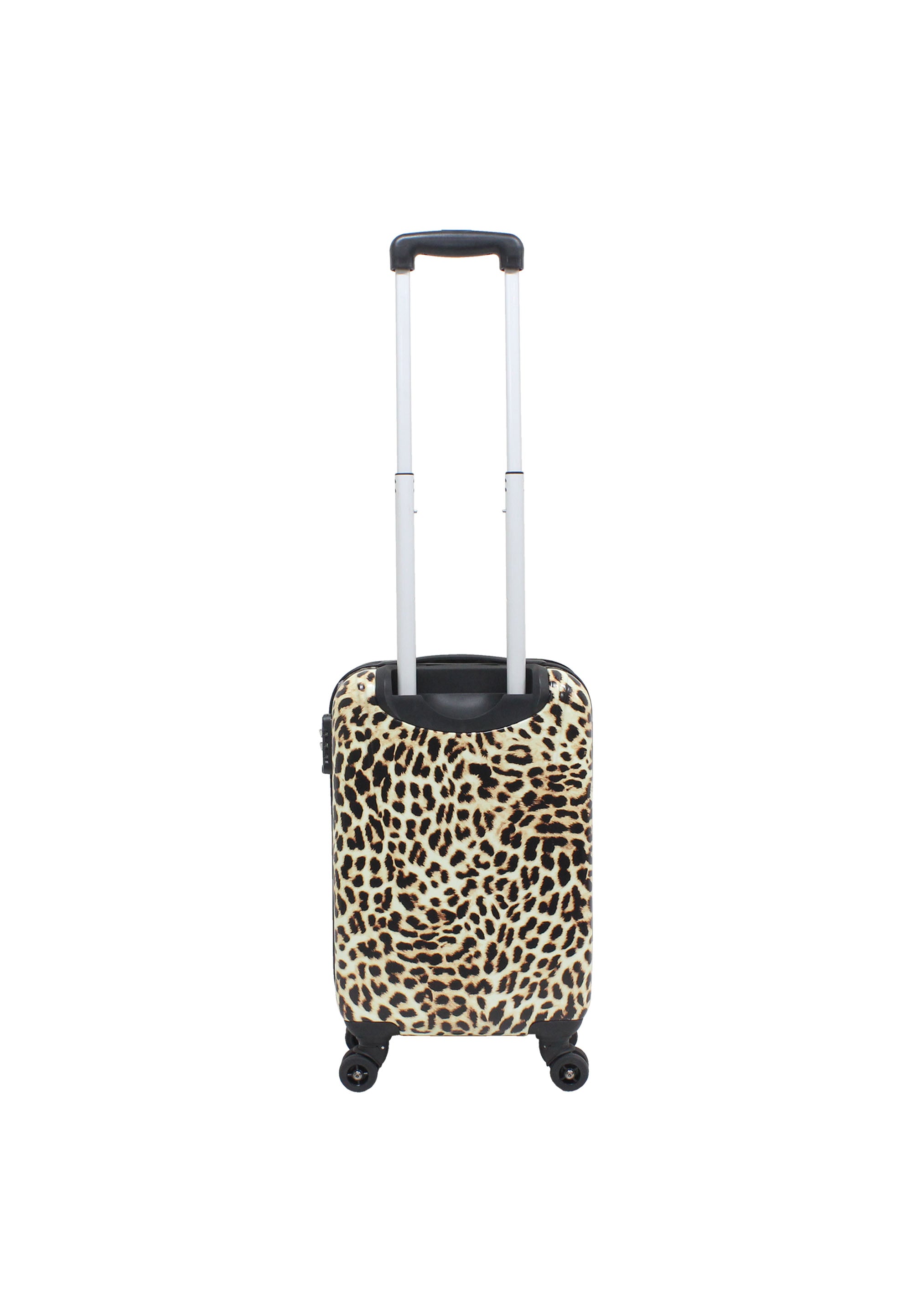 Saxoline - Leopard Handgepäck Hartschalenkoffer / Trolley / Reisekoffer - 55 cm - (Small)