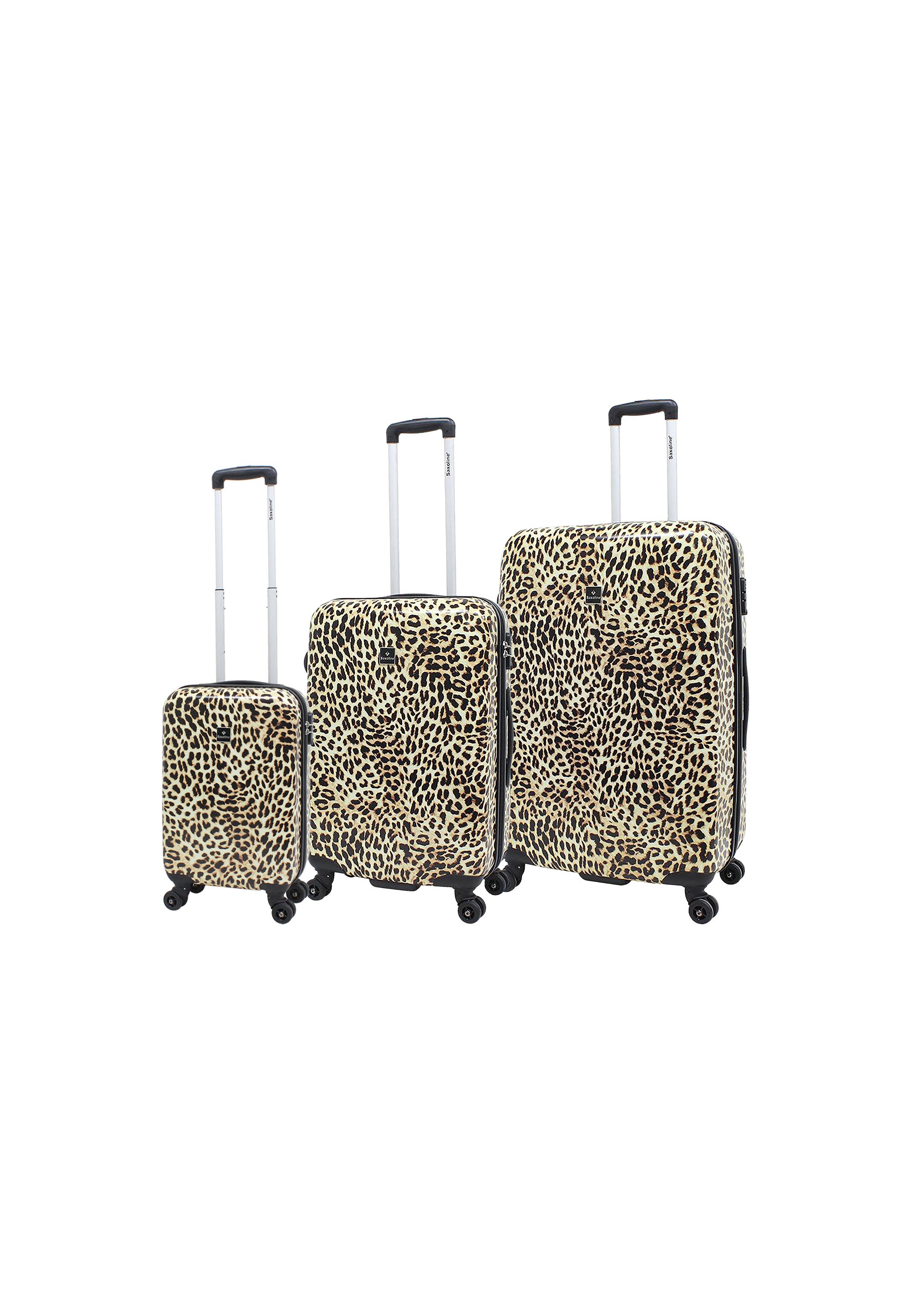 Saxoline - Leopard Hartschalen-Kofferset / Trolley-Set / Reisekofferset - (S/M/L)