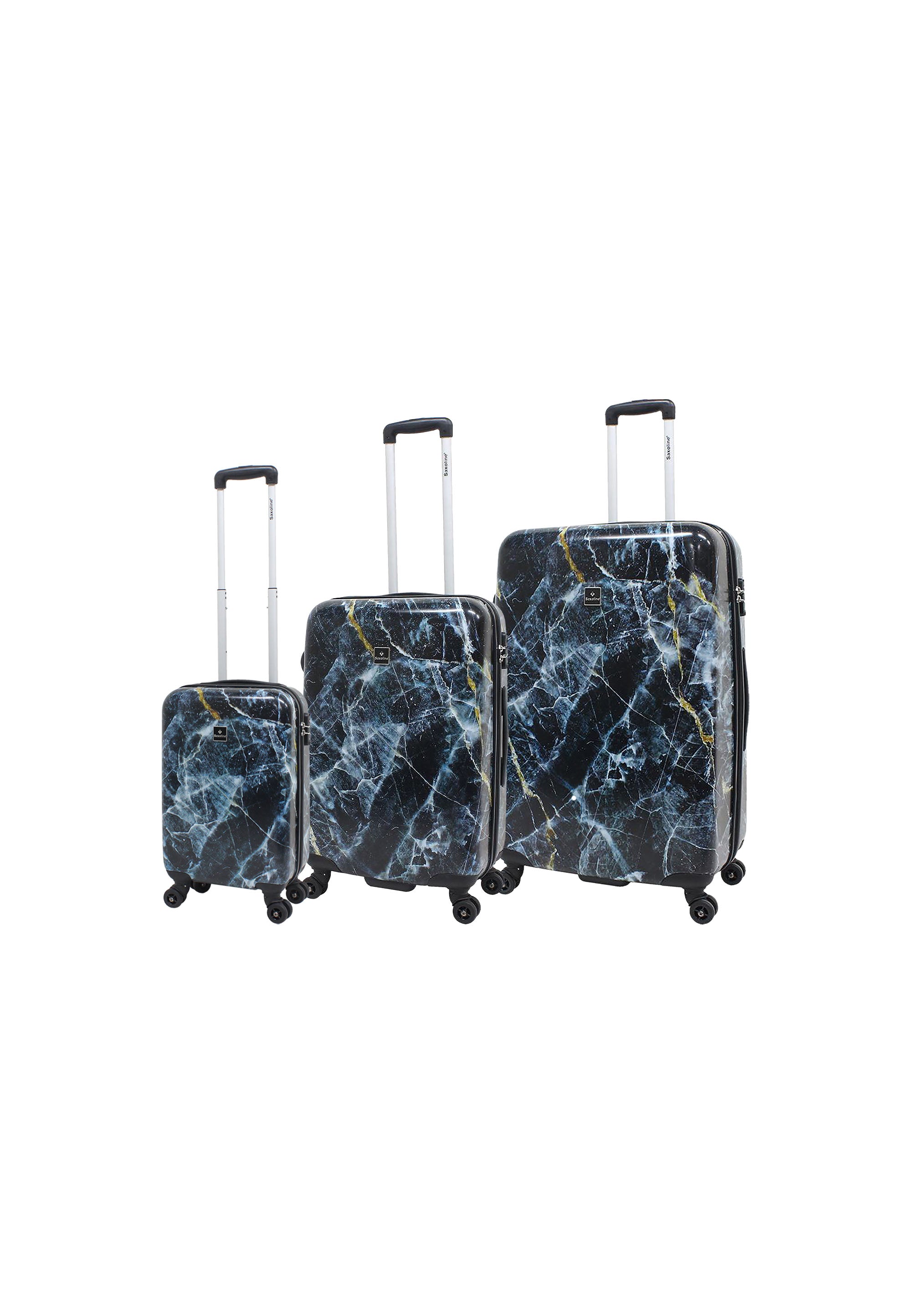 Saxoline - Marble Hartschalen-Kofferset / Trolley-Set / Reisekofferset - (S/M/L)