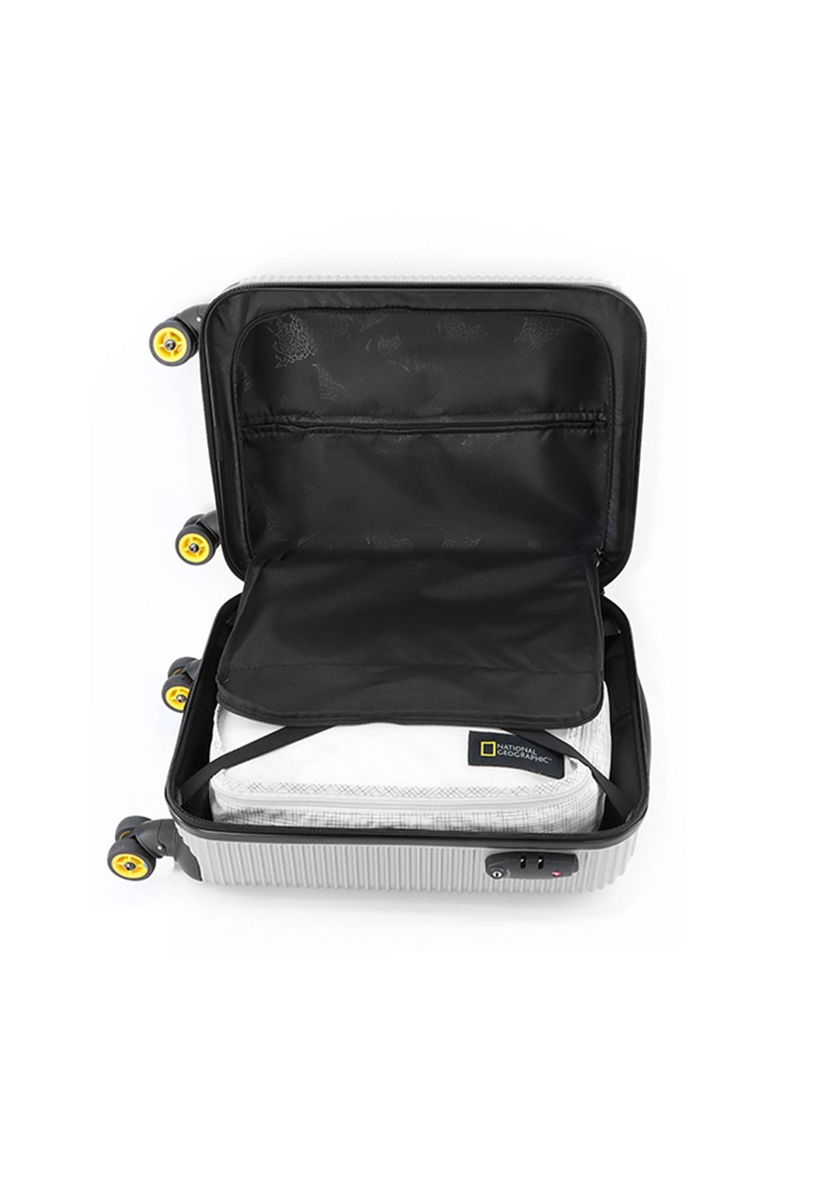 National Geographic Abroad Handgepäckkoffer 54 cm Small Silber – Produktansicht 10